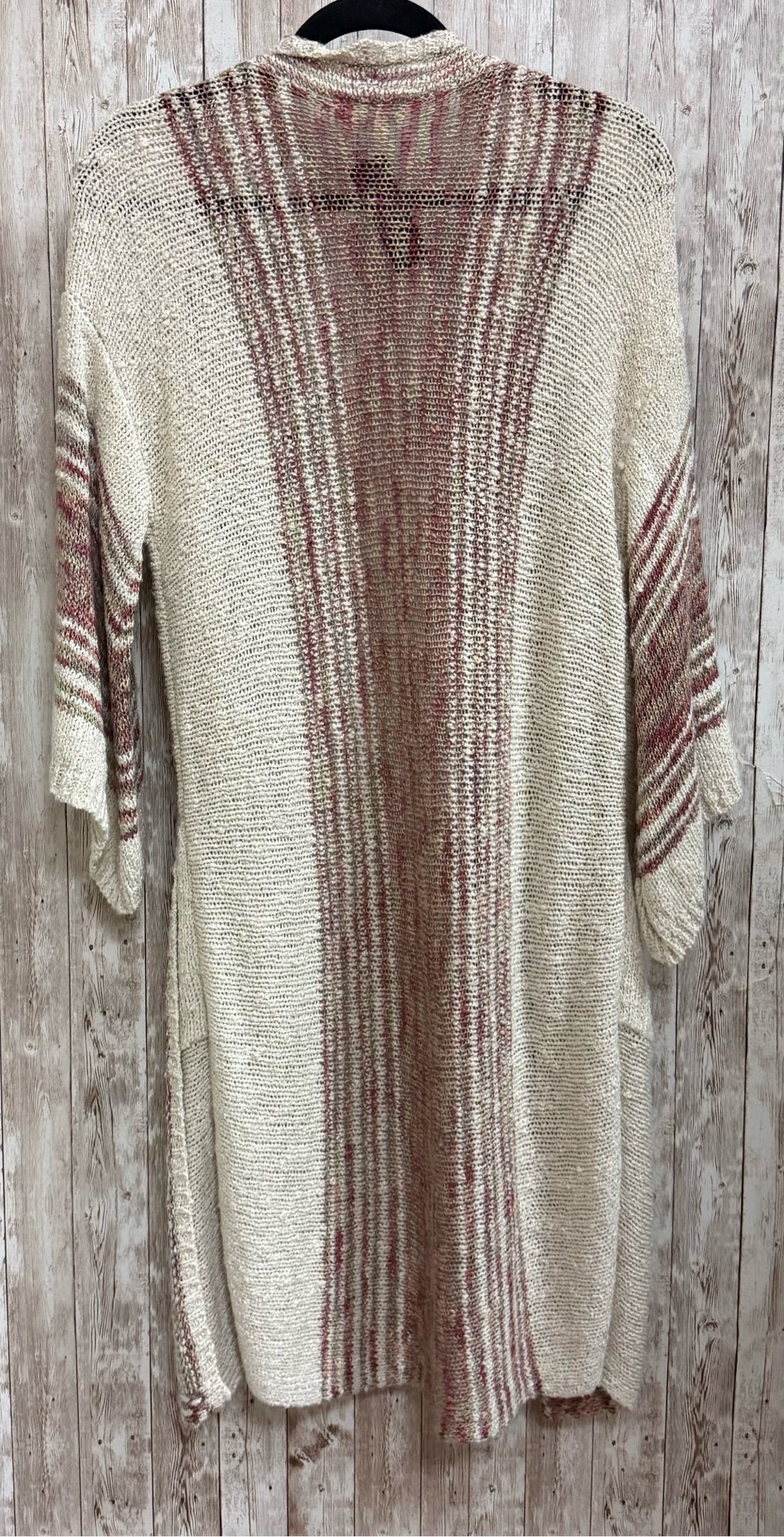 Size M/L EASEL CREAM STRIPE Cardigan