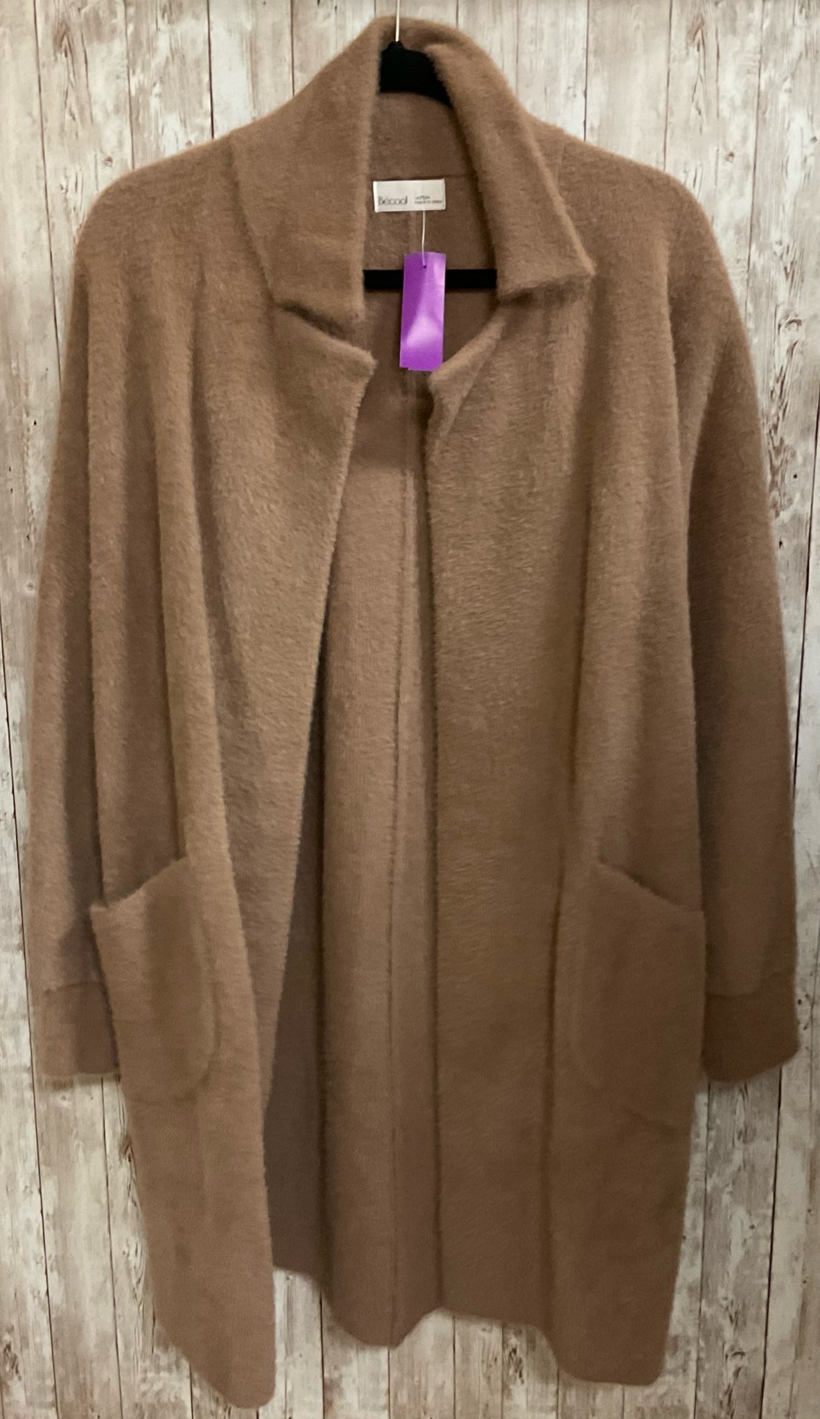 Size S/M BECOOL LIGHT BROWN Cardigan