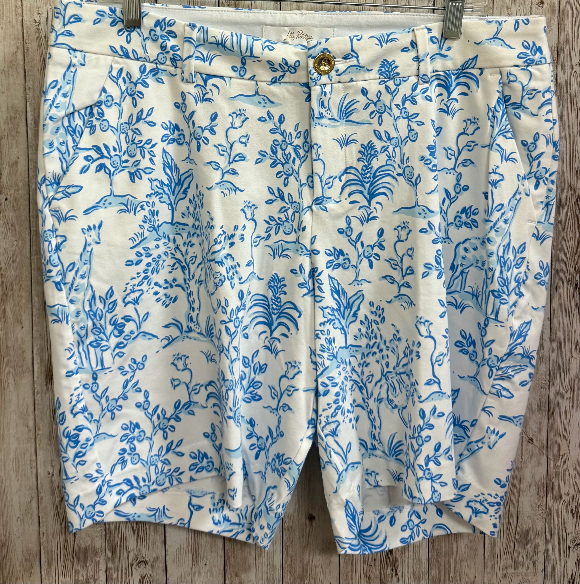 Size 12 LILLY PULITZER WHITE AND BLUE Shorts