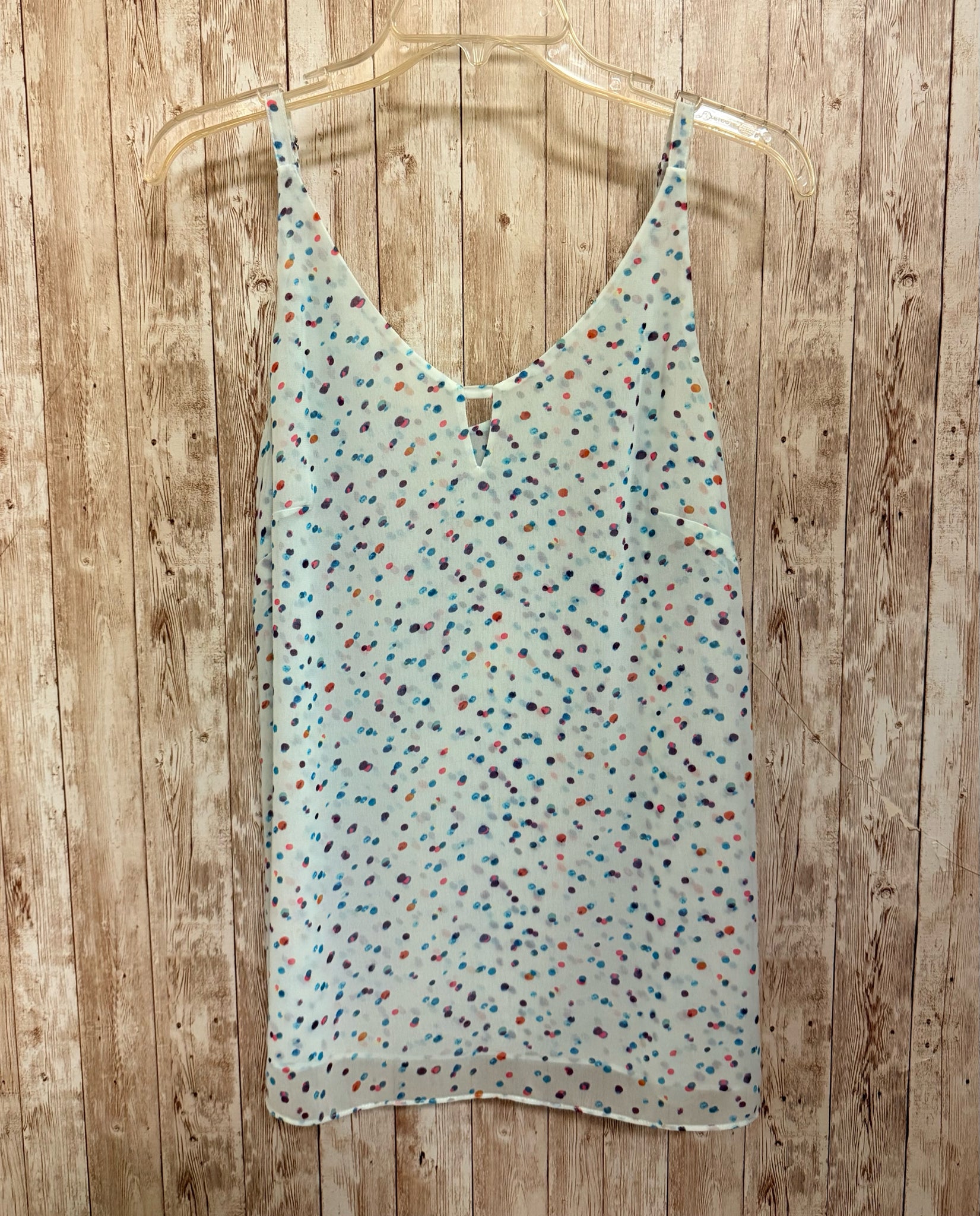 CABI Size S BLUE POLKA DOT Top