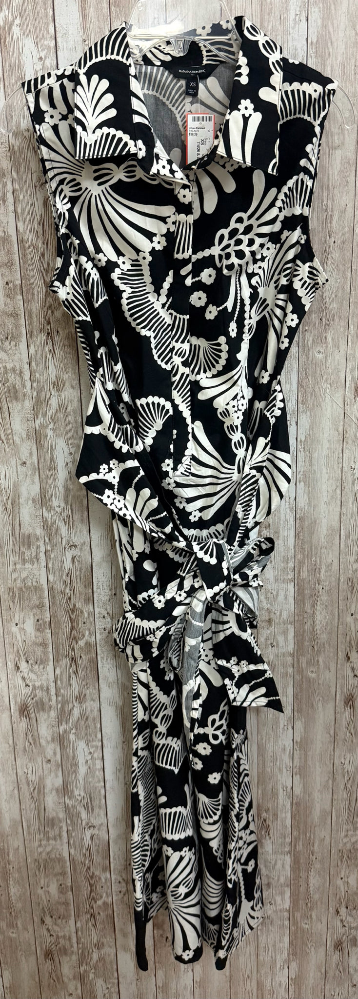 Size XS BANANA REPUBLIC BLACK AND BEIGE Dress