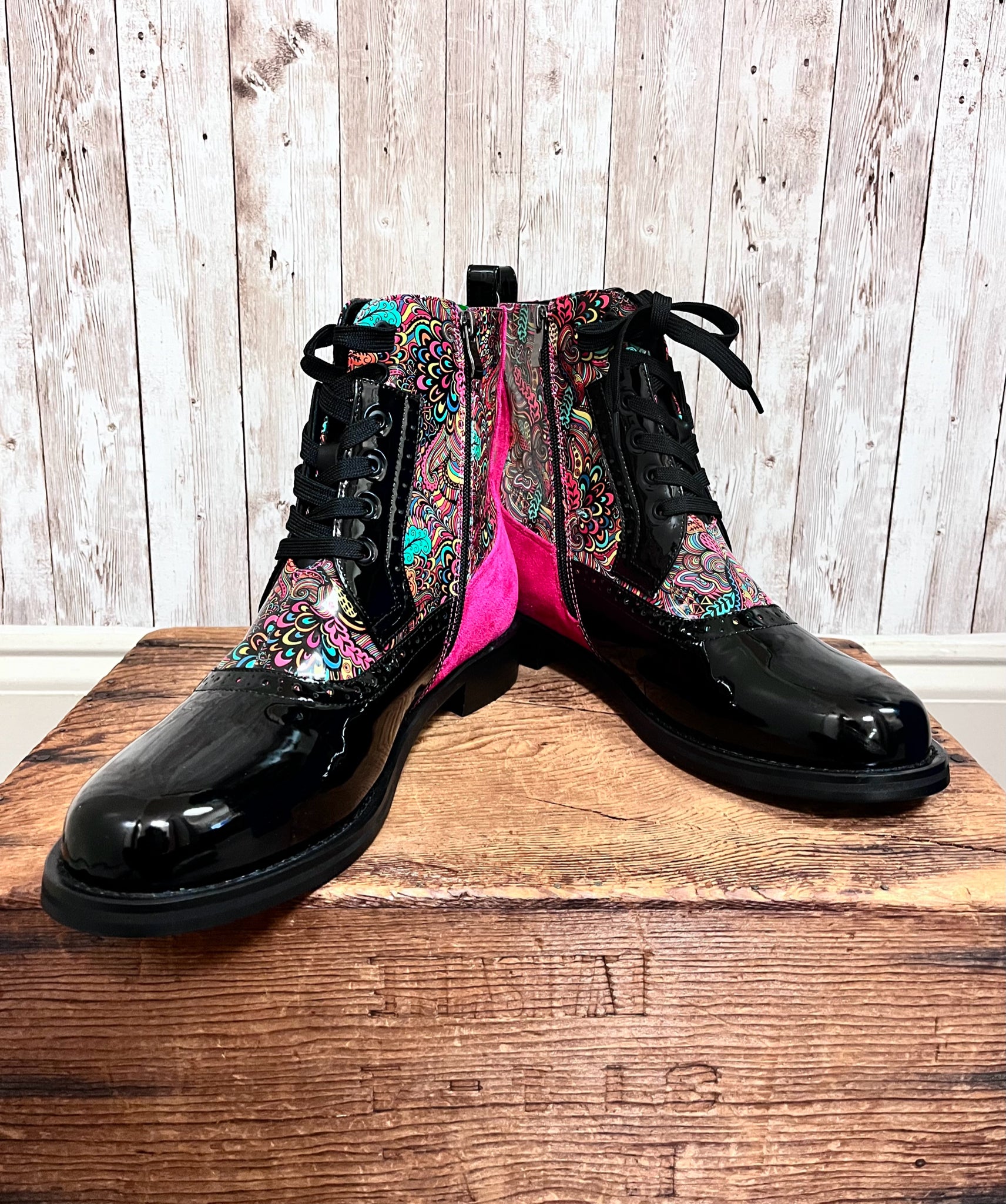 NINETY UNION 11 BLACK MULTI Boots