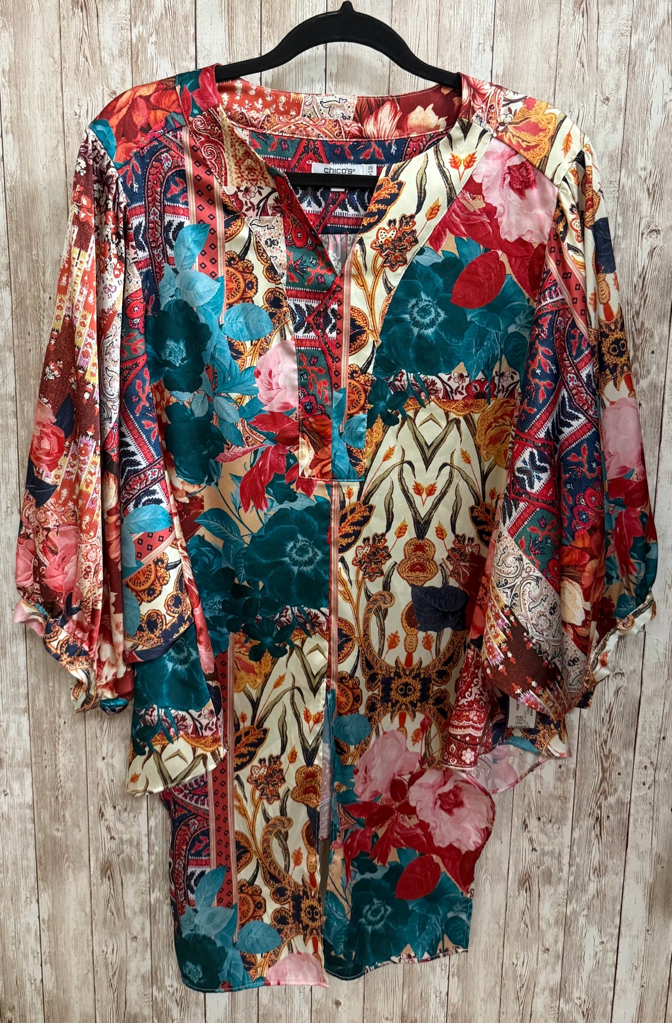 CHICO'S Size L MULTI COLOR Top