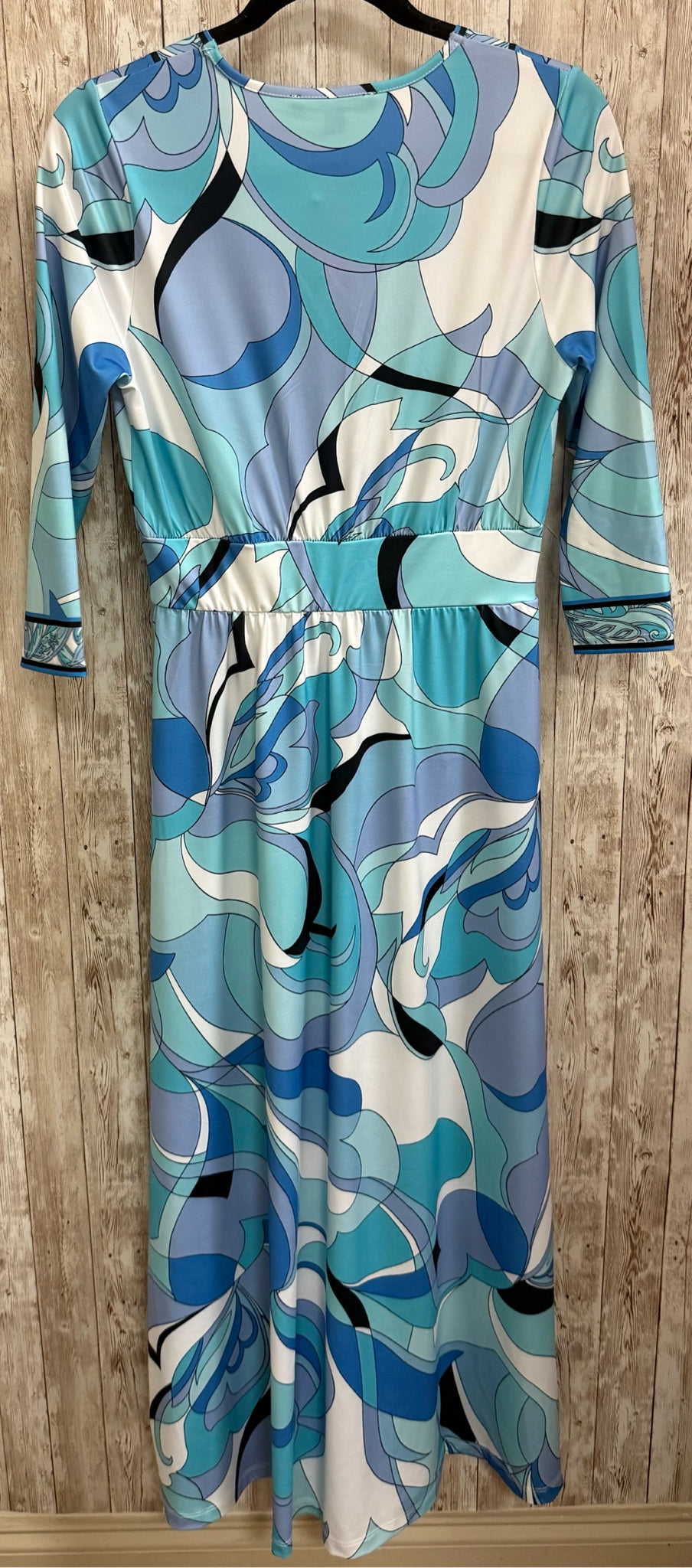 Size S BOSTON PROPER TURQUOISE PRINT Dress