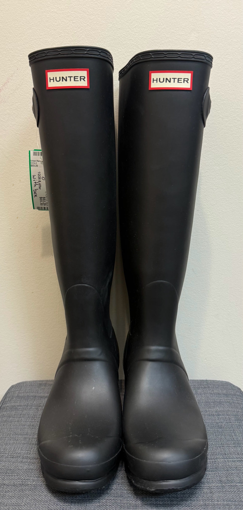 8 HUNTER Black Boots