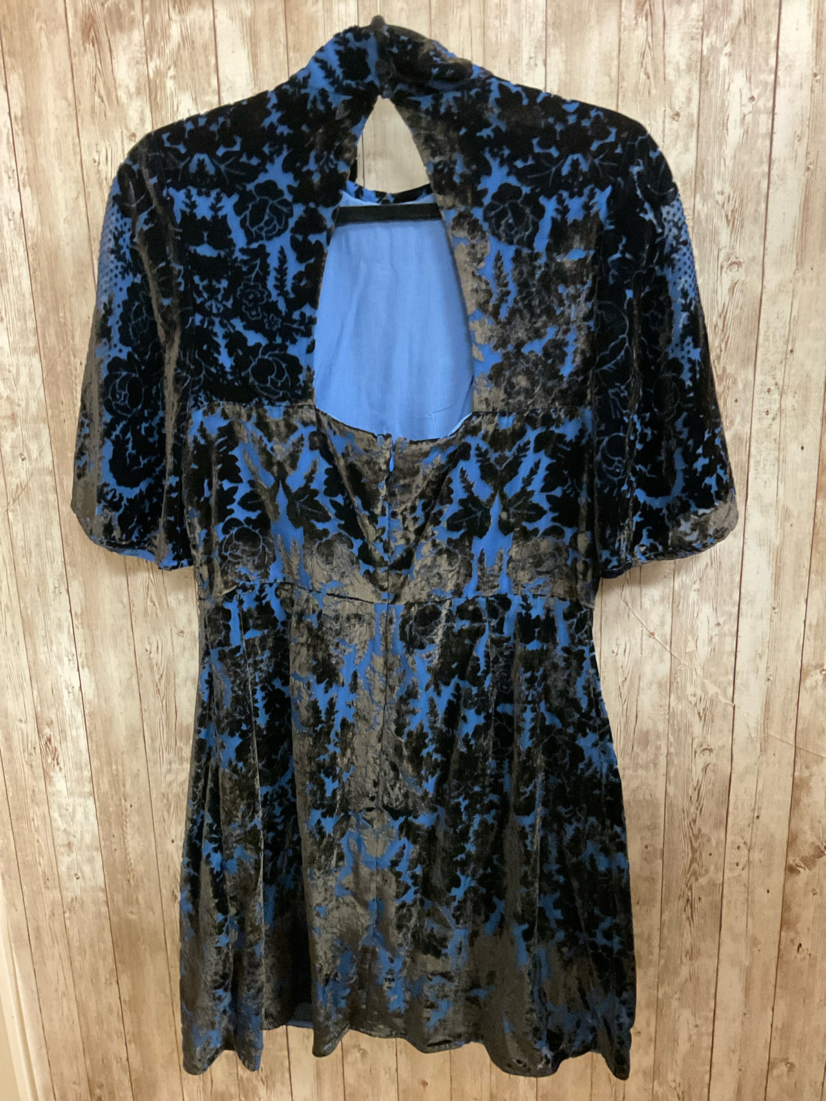 Size 10 ANTHROPOLOGIE BROWN AND BLUE Dress