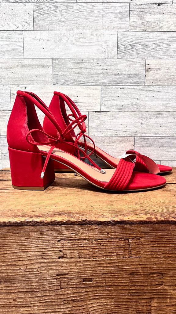 GIANNI BINI 11 RED SUEDE Sandals