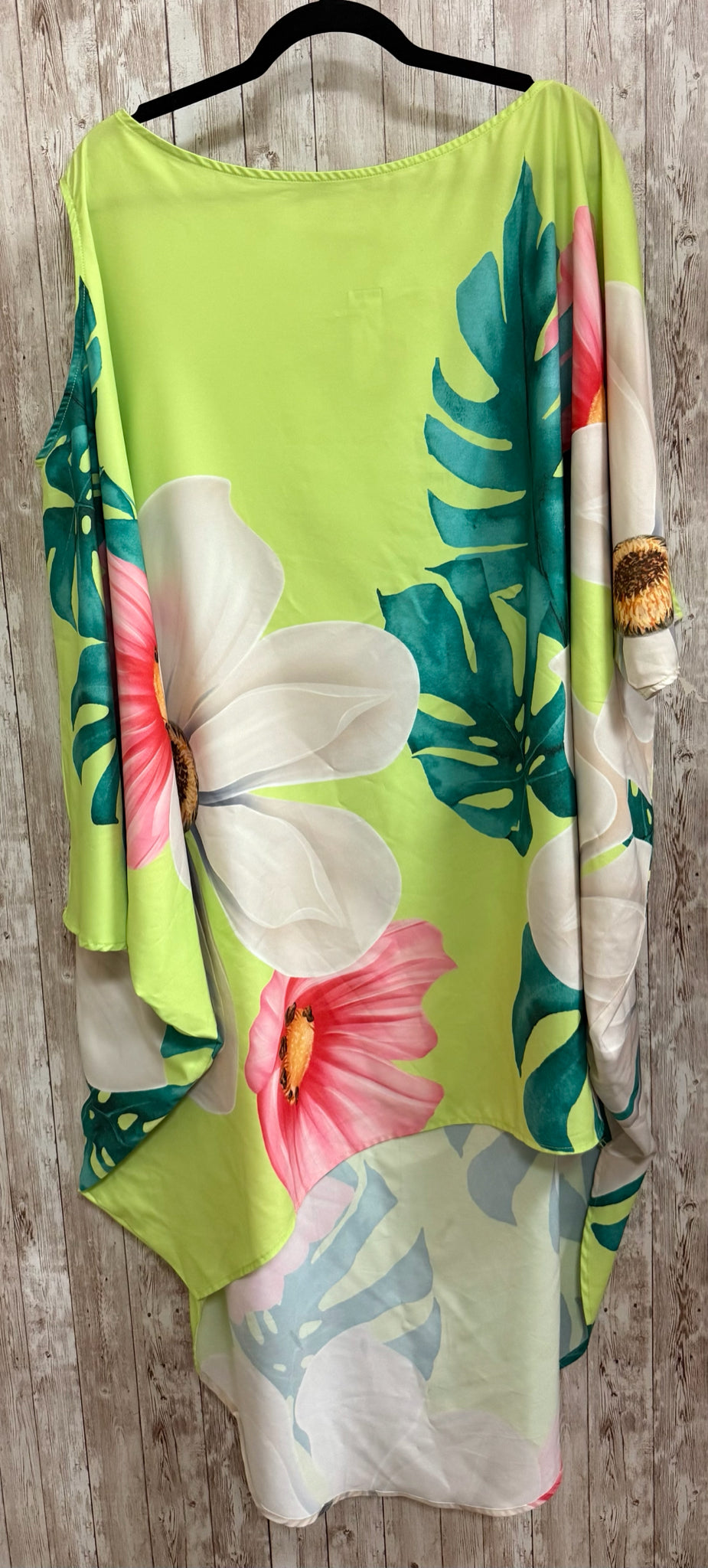 Size L KOANDAILY LIME FLORAL Dress