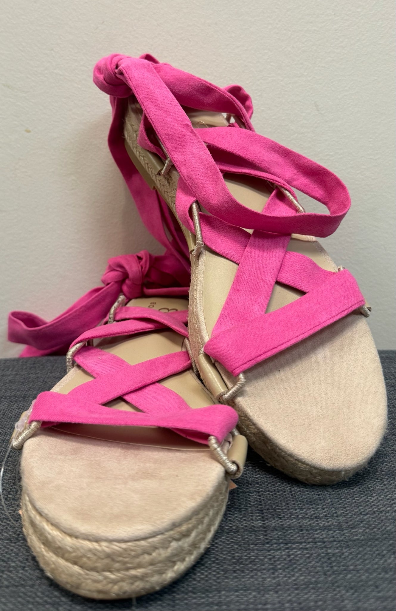 8 BOHO ROW Hot Pink Sandals