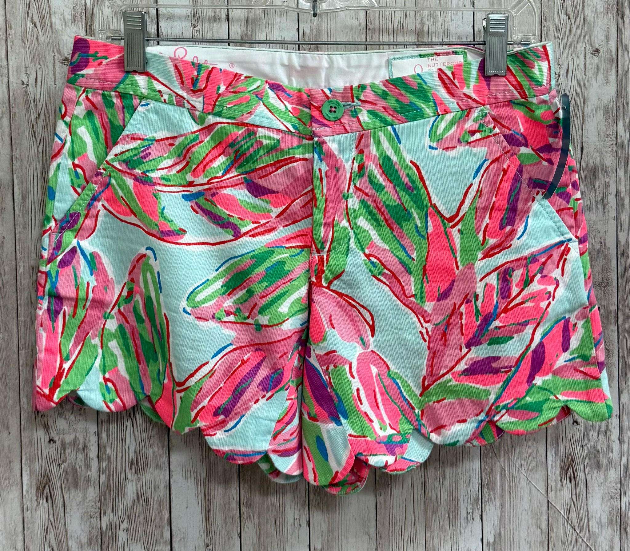 Size 0 LILLY PULITZER PINK AND GREEN Shorts