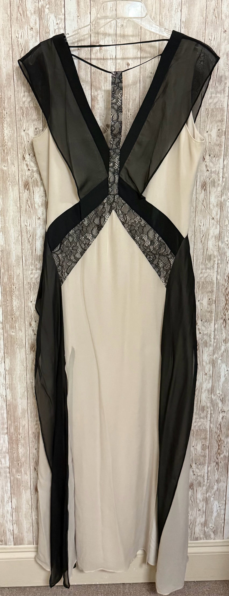 Size M BCBG NUDE & BLACK Dress