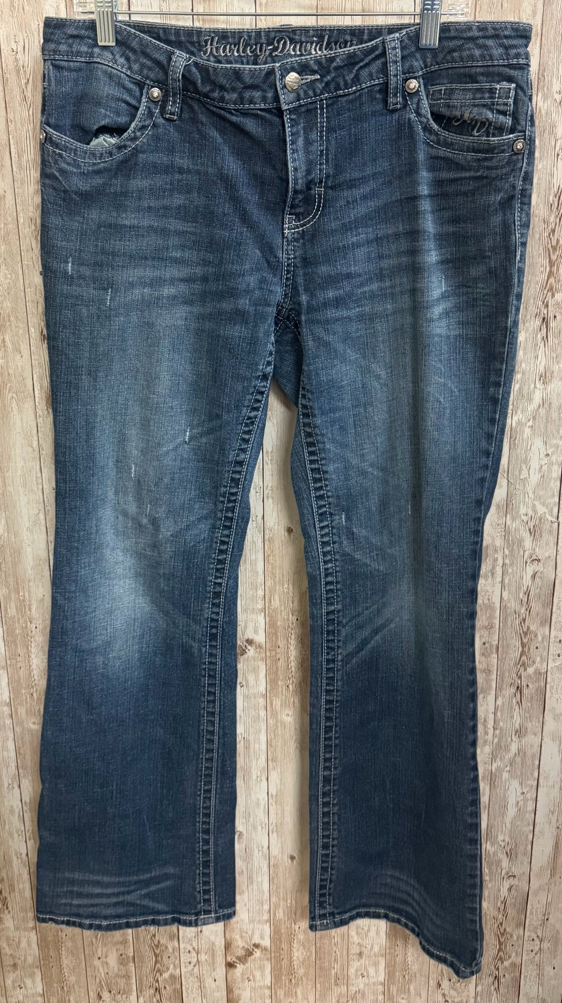 Size 16 HARLEY DAVIDSON BLUE DENIM Jeans