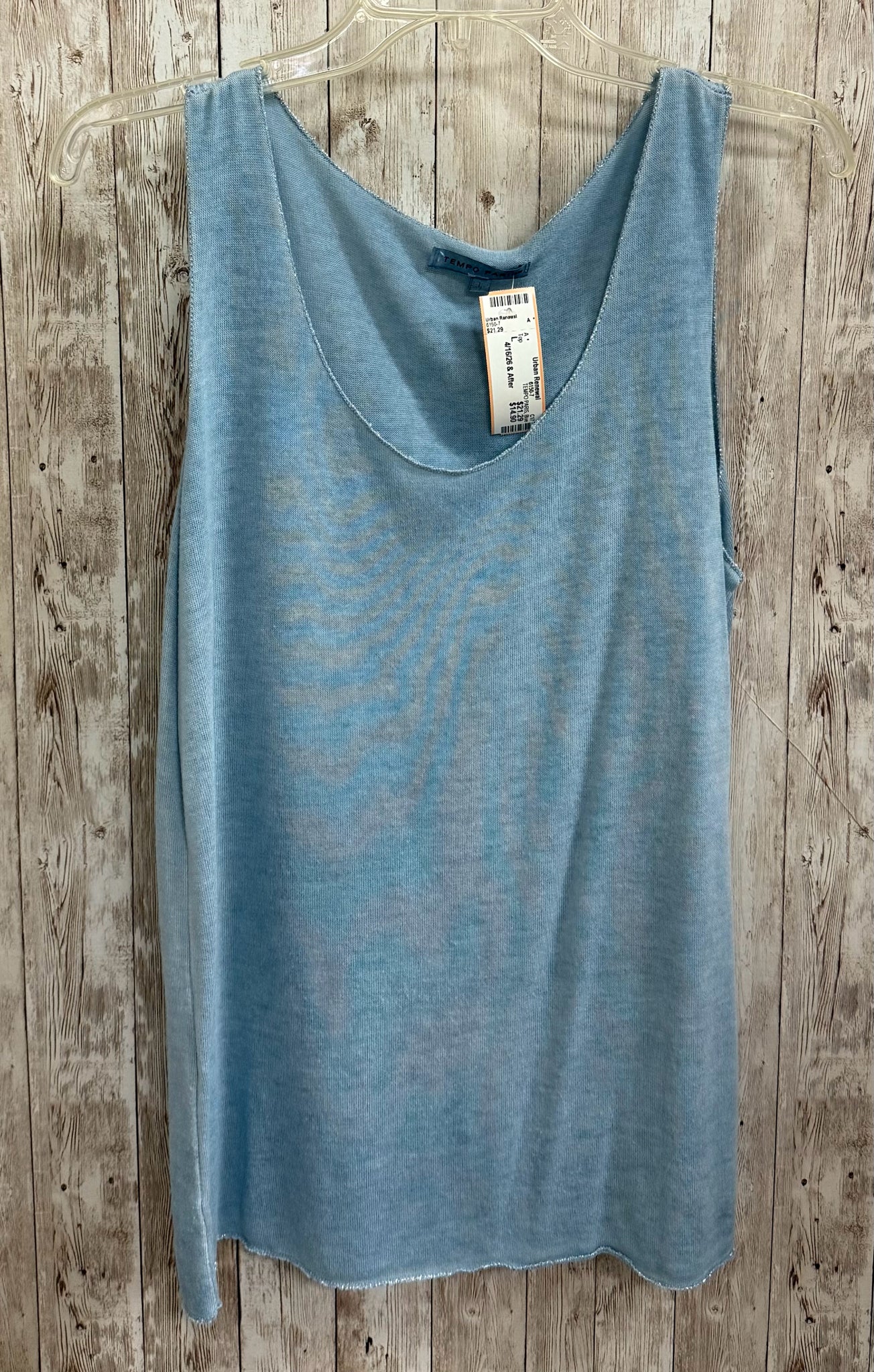 Size L TEMPO PARIS Blue Top