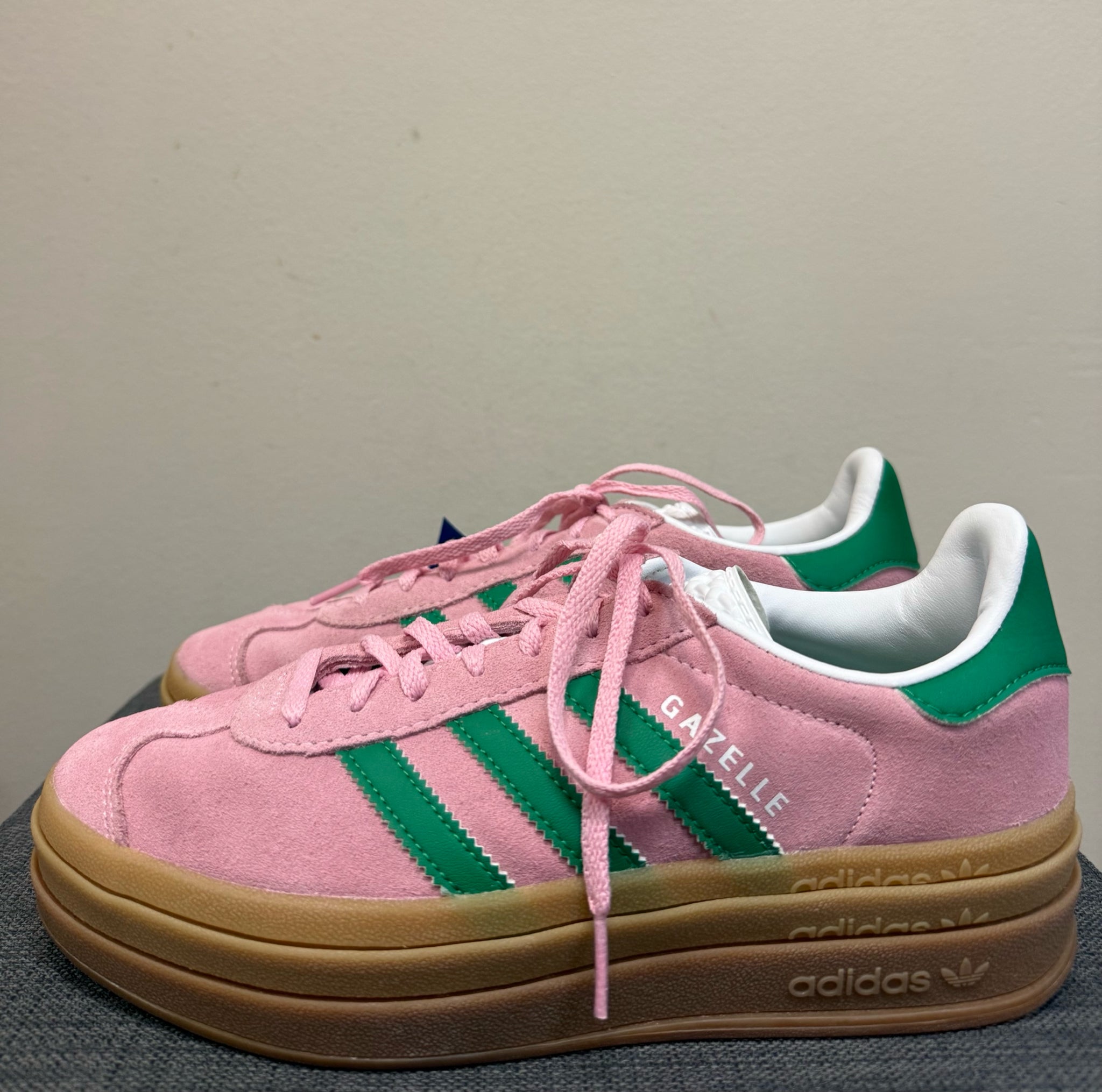 6.5 ADIDAS PINK AND GREEN Sneakers