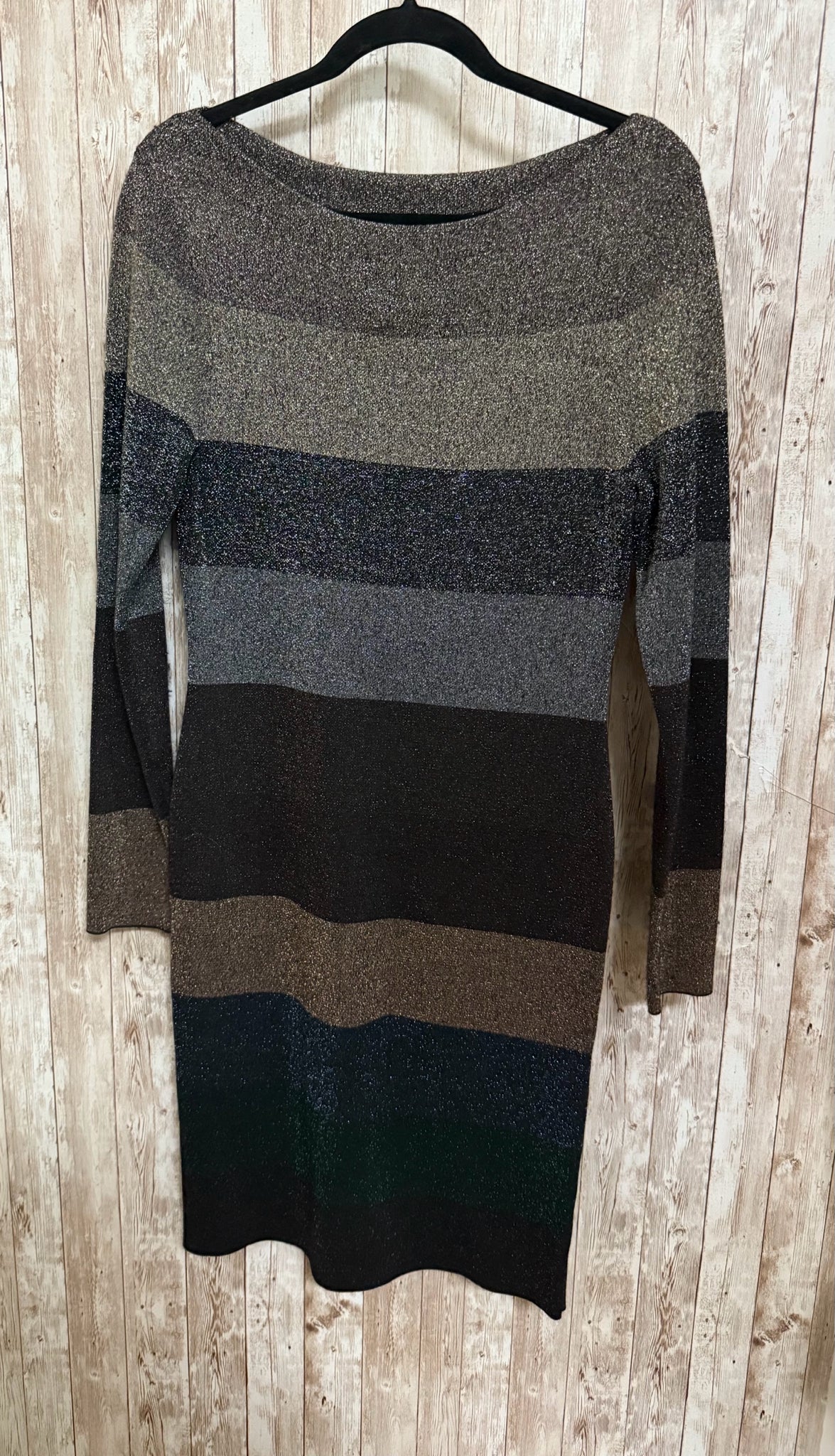 ANTONIO MELANI Size S BLACK AND GOLD Dress
