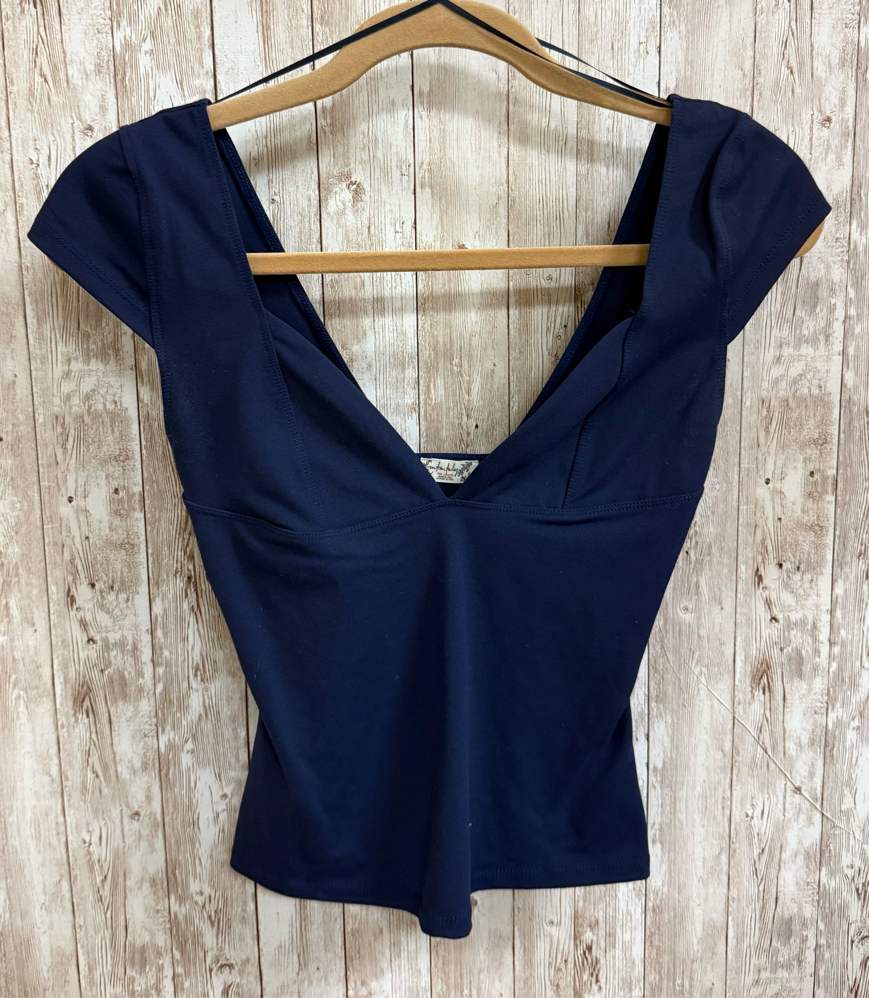 Size XS FREE PEOPLE Navy Top