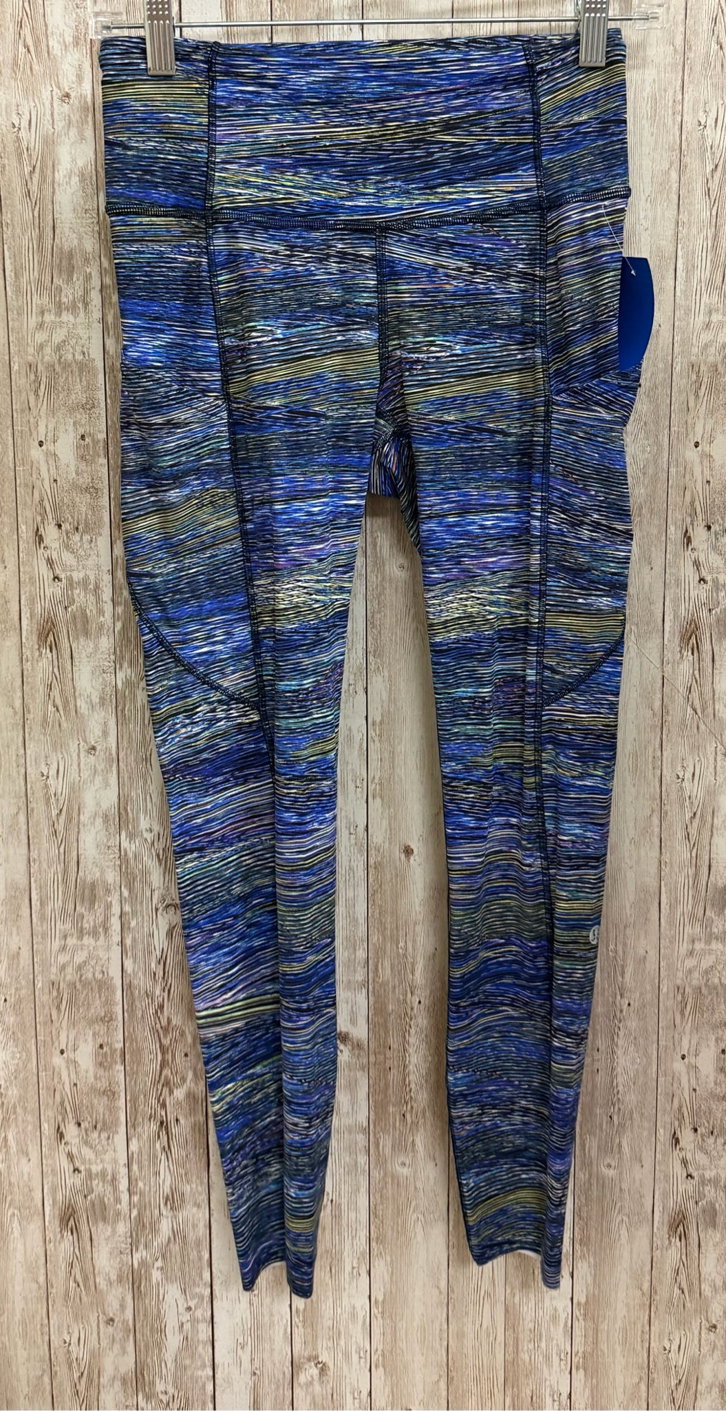 Size 6 LULULEMON Blue Print Leggings