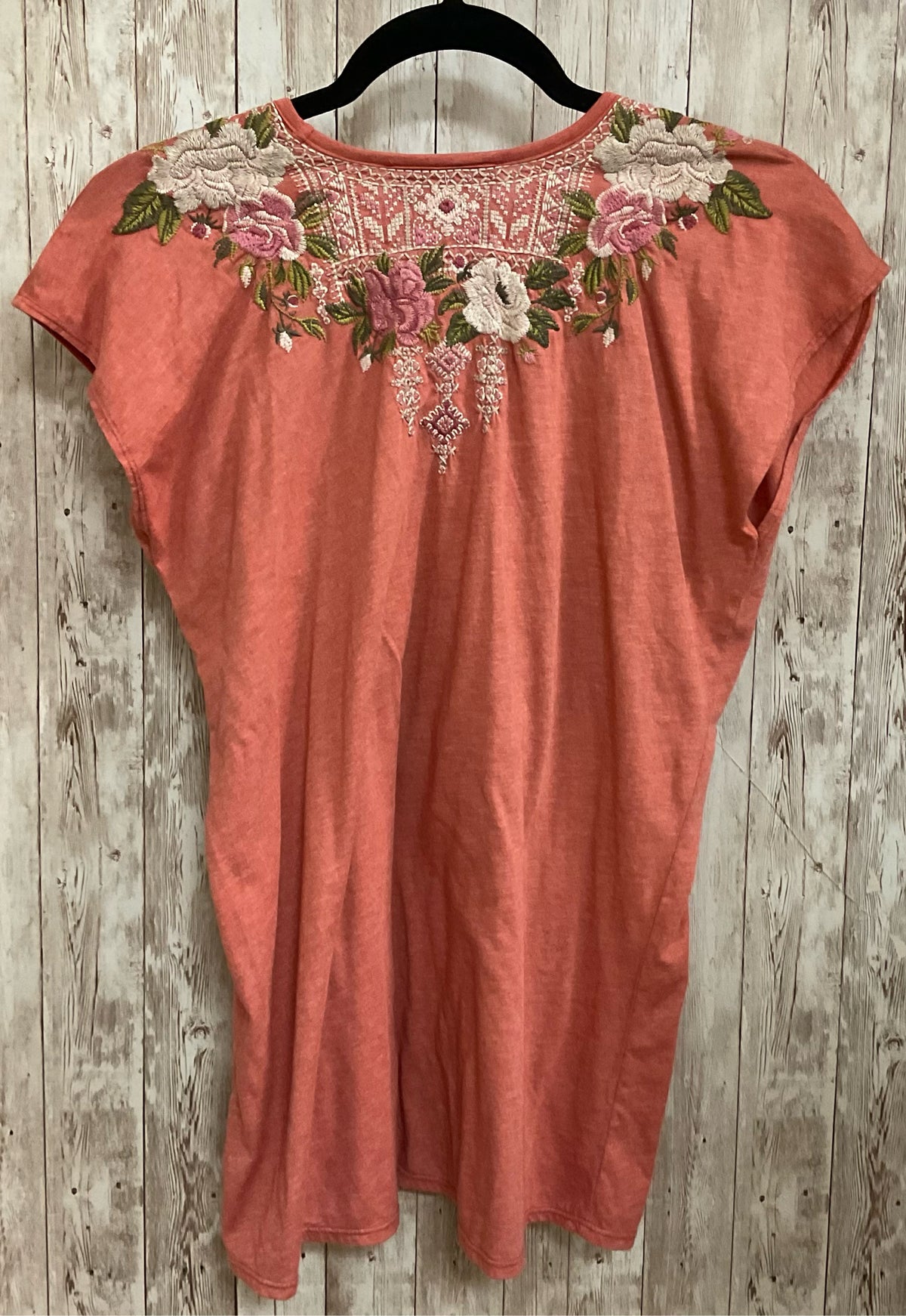 Size S JOHNNY WAS Peach Print Top