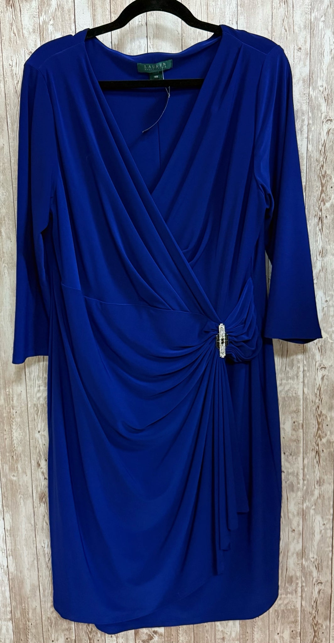 Size 14W LAUREN Royal Blue Dress