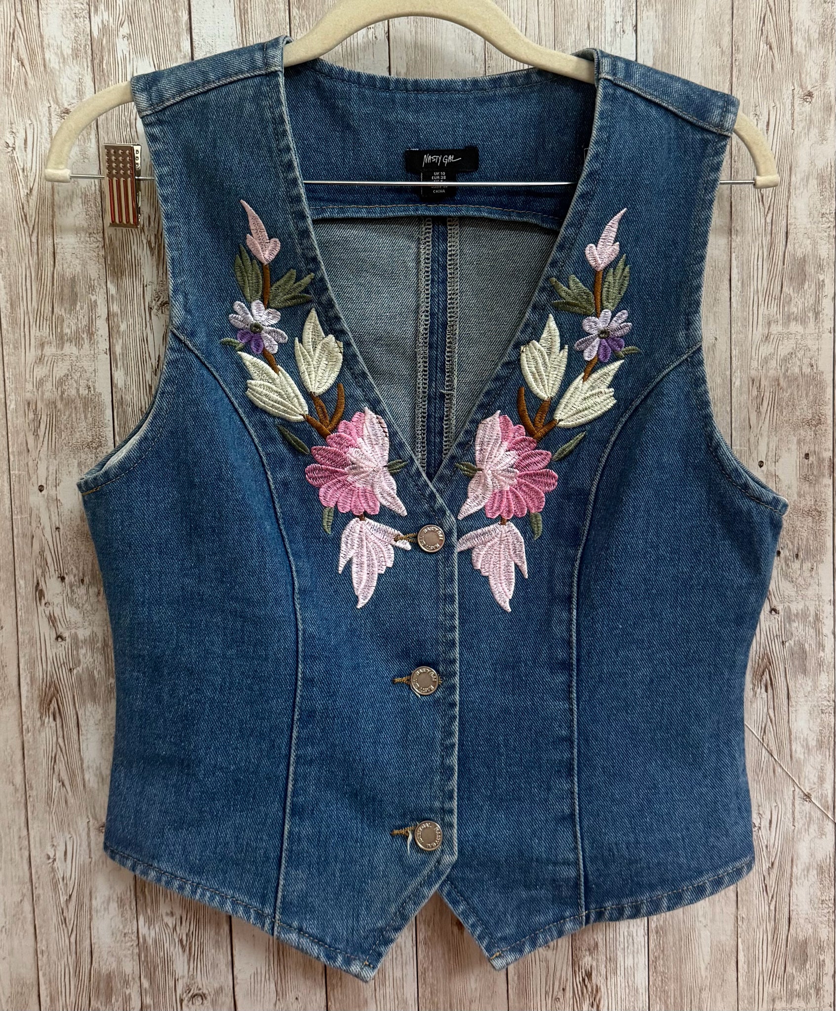 Size S NASTY GAL Denim 2 PC SET
