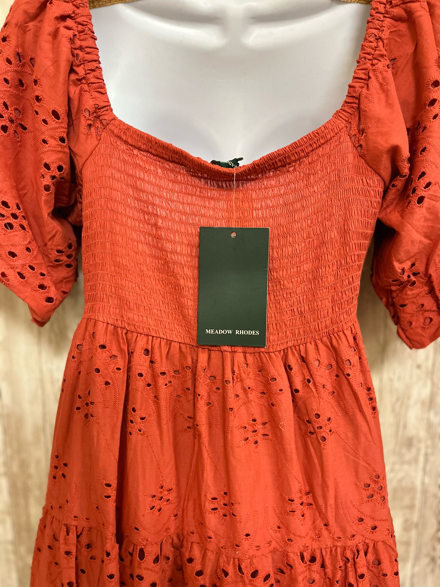 MEADOW RHODES Size M RUST Dress