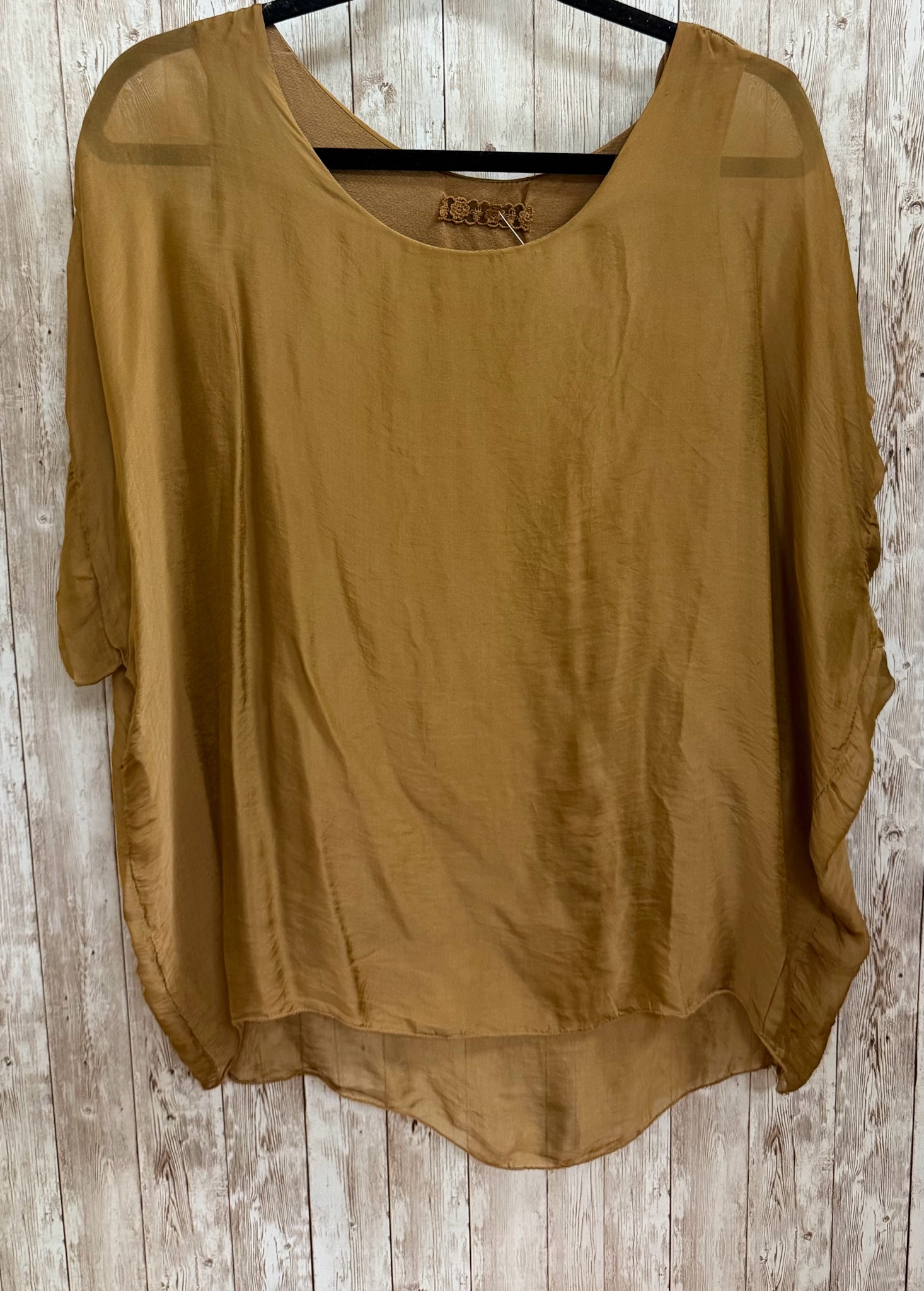 Size M MADE IN ITALY Brown Top