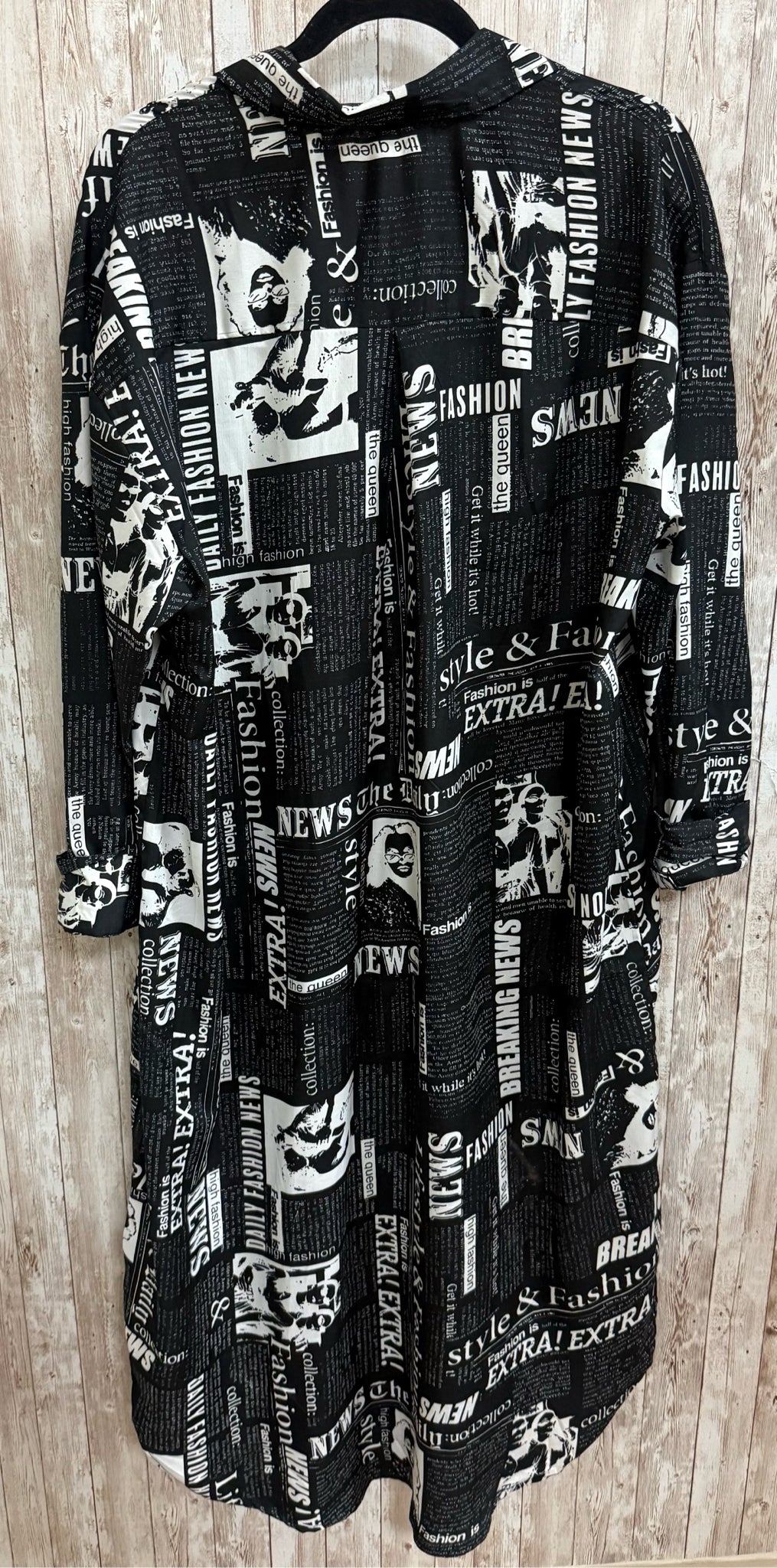Size XL LIVE 4 TRUTH BLACK AND WHITE PRINT Dress
