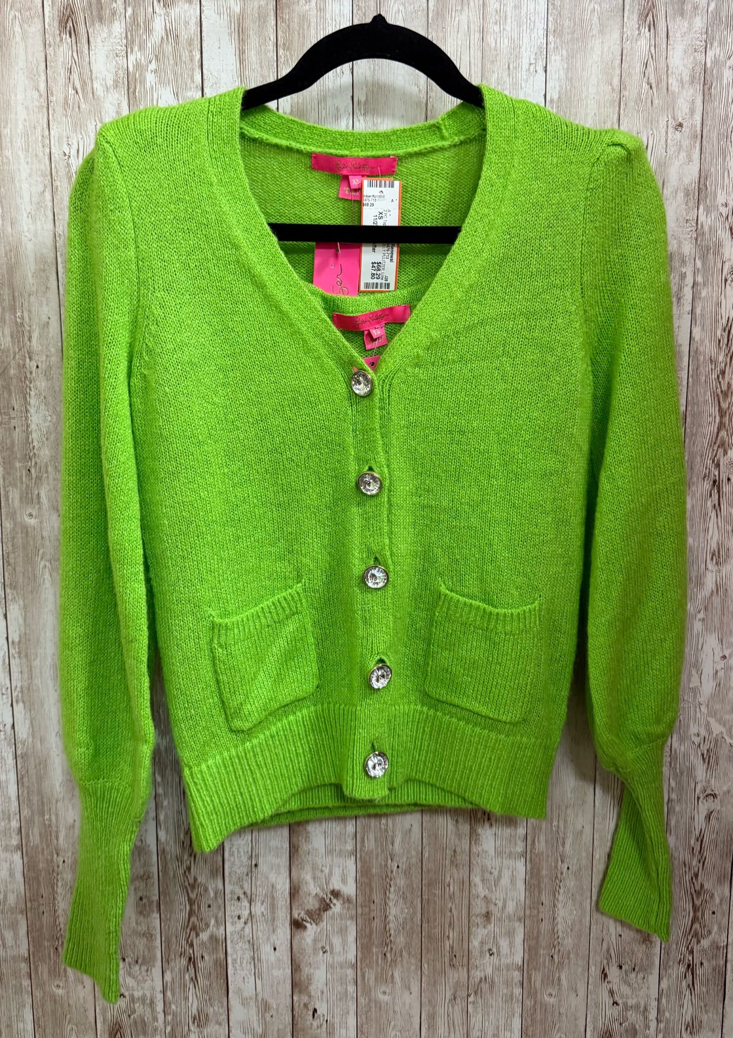 Size XS LILLY PULITZER Lime Green 2 PC Top