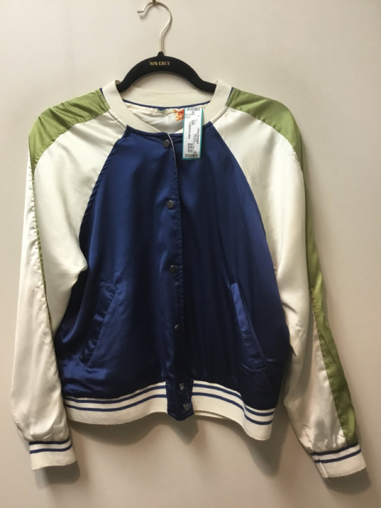 Size S/M PAPARAZZI navy and cream Jacket