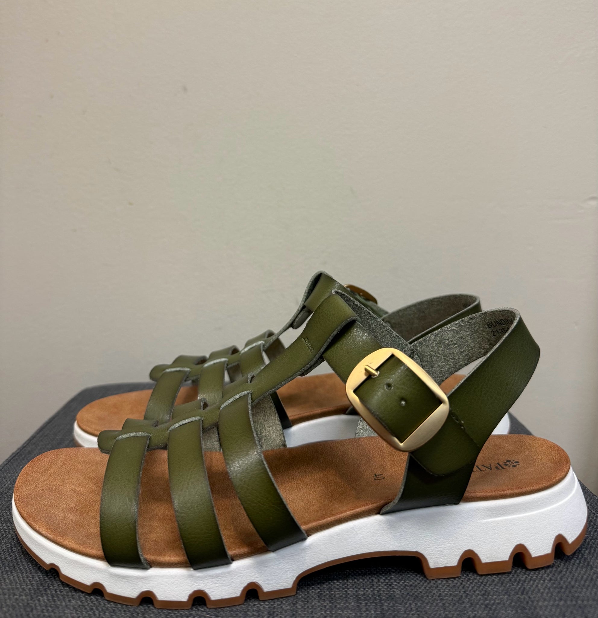 9 PATRIZIA Olive Sandals