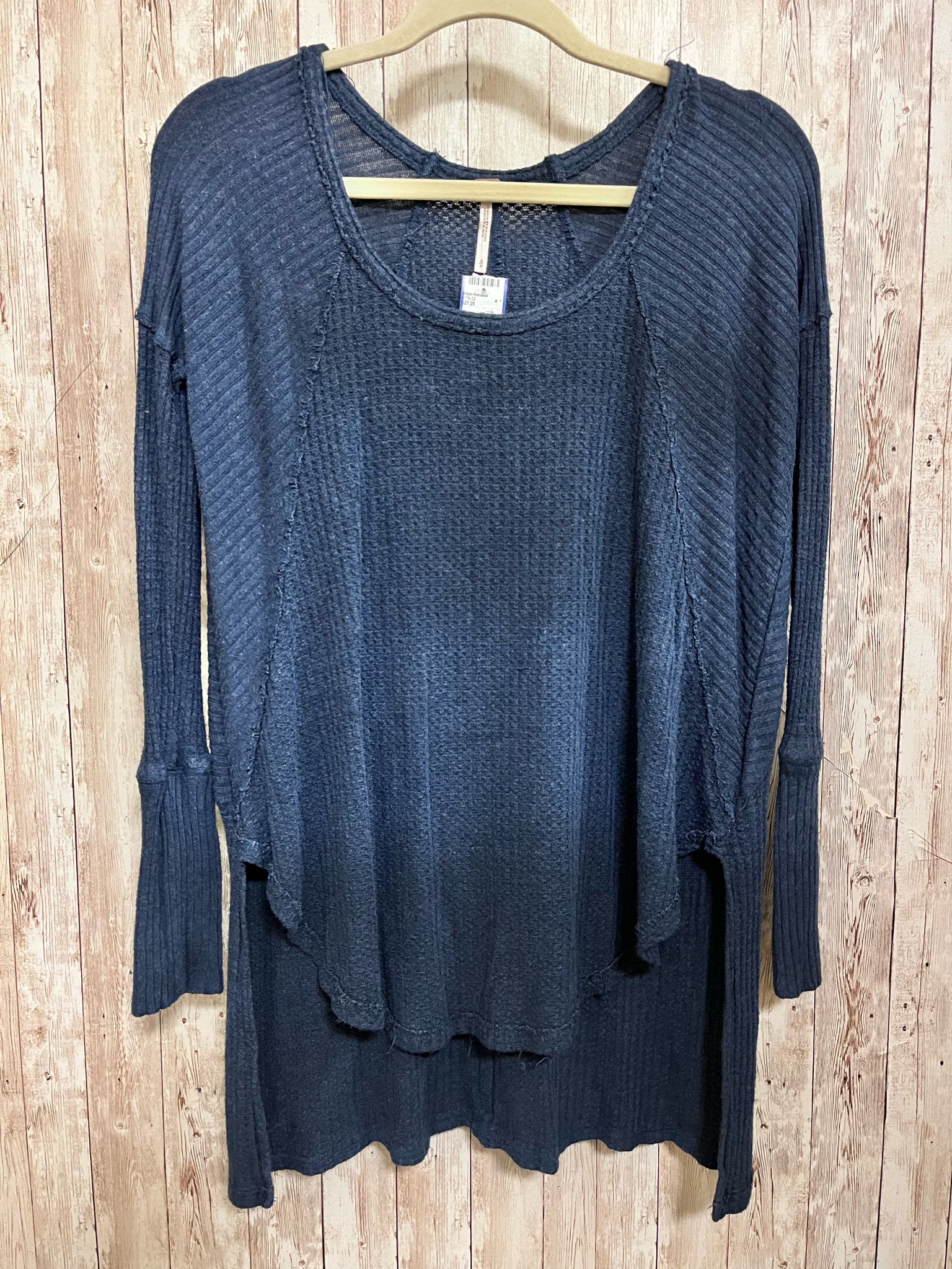 Size S FREE PEOPLE Navy Top