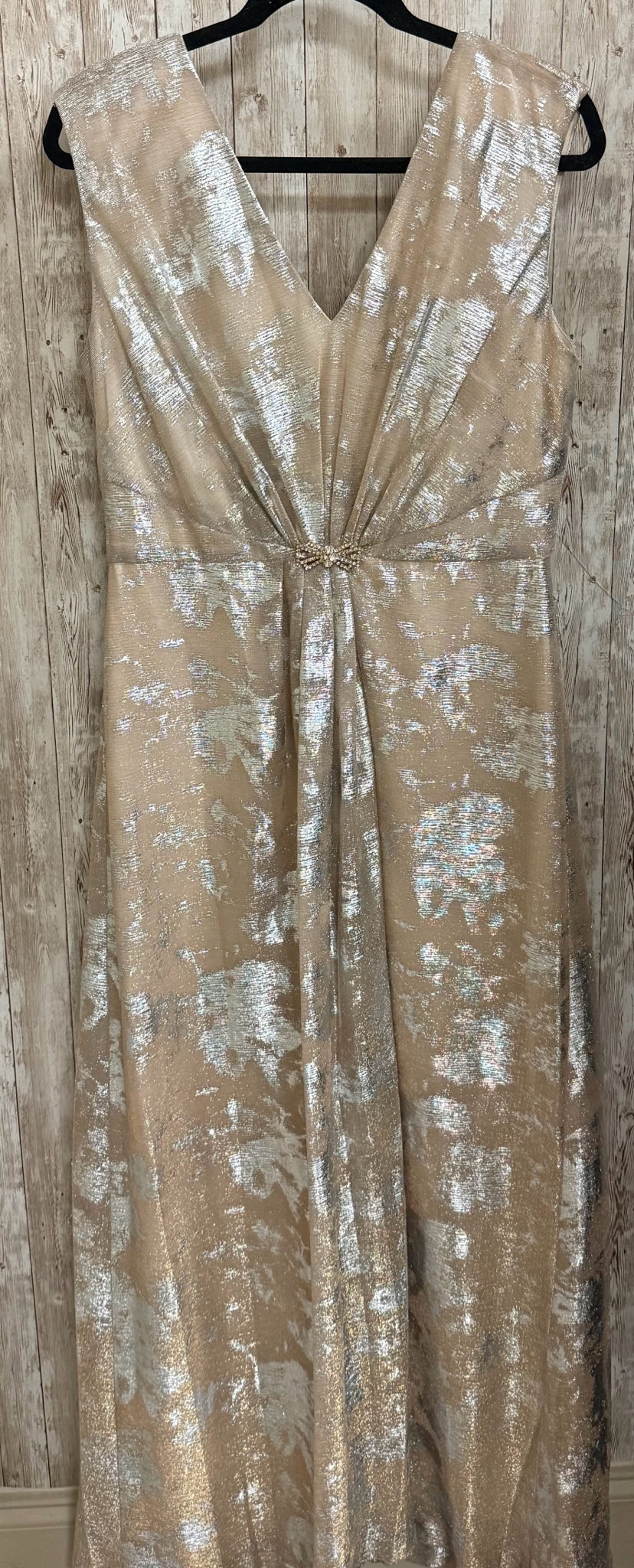 Size 12 TAHARI GOLD AND SILVER Dress