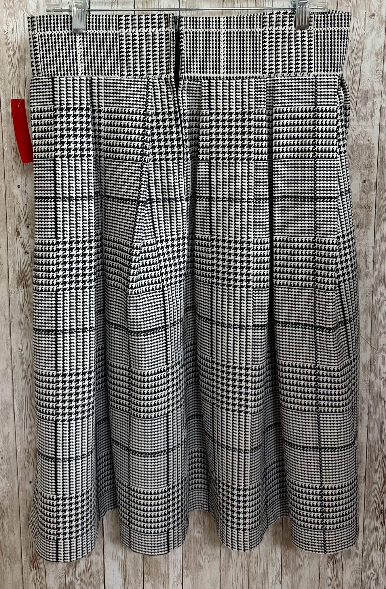 Size S J KEMPSON STYLES BLACK AND CREAM PLAID Skirt