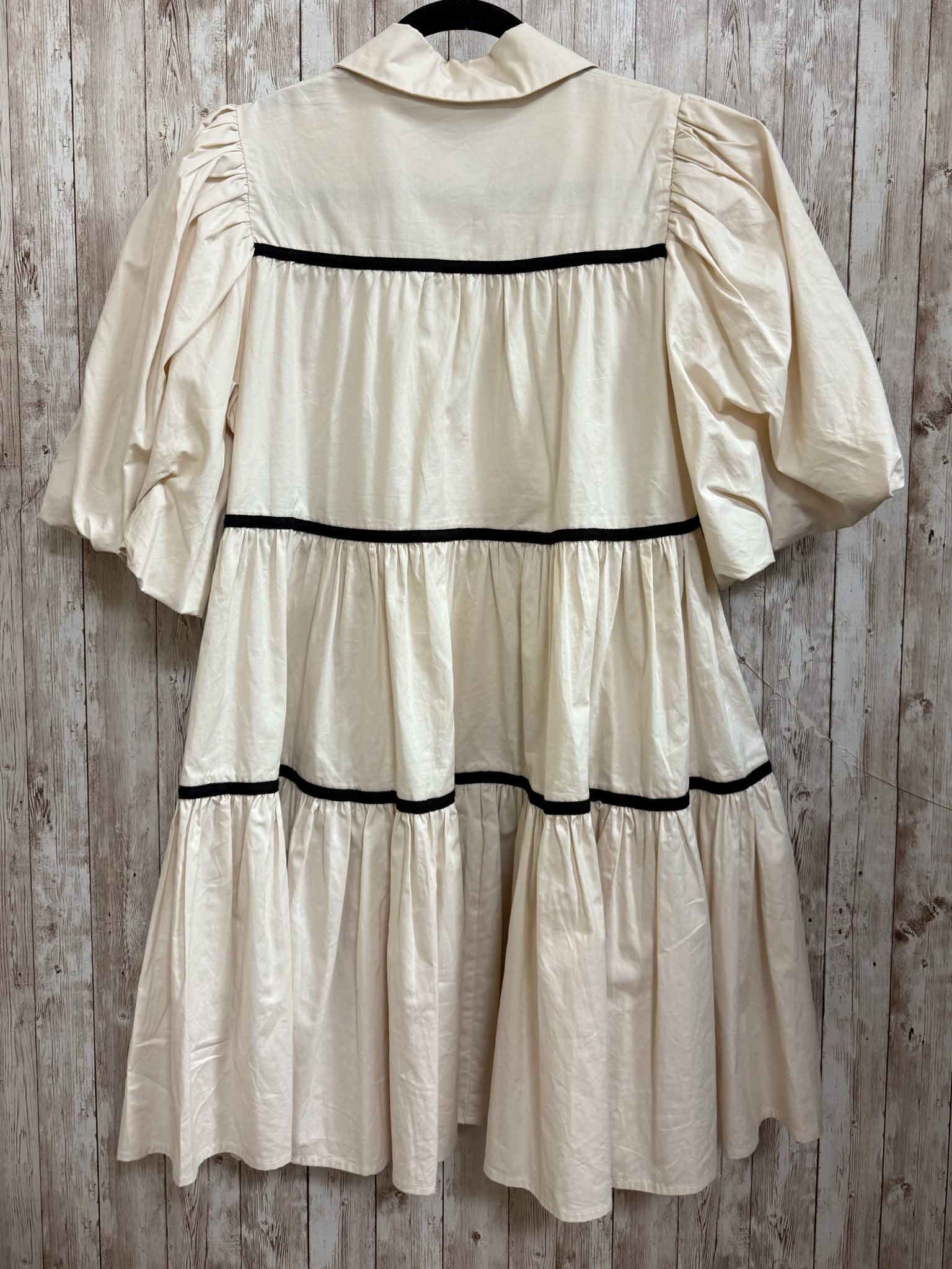 Size S SOFIE THE LABEL CREAM AND BLACK Dress