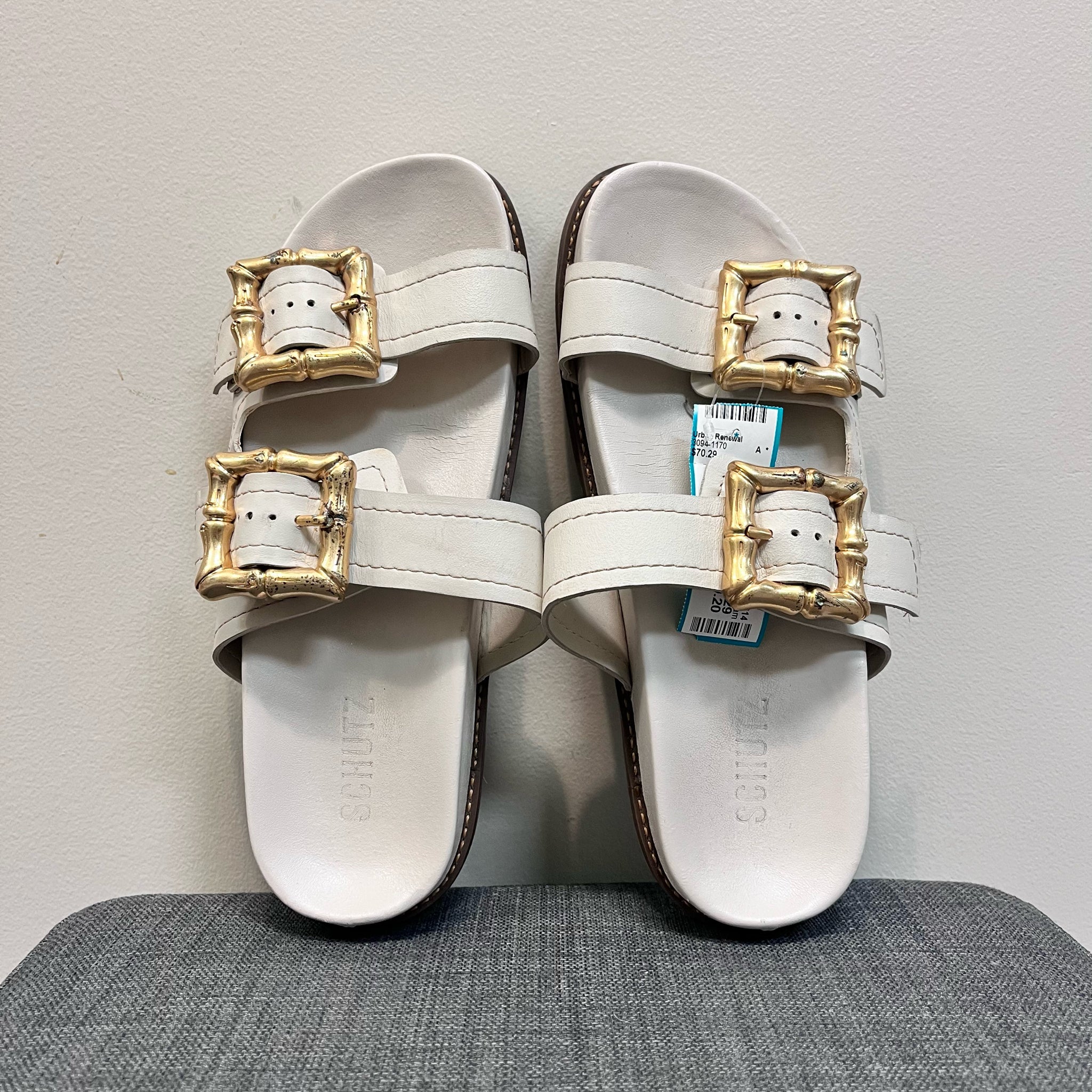 SCHUTZ 9 Cream Sandals