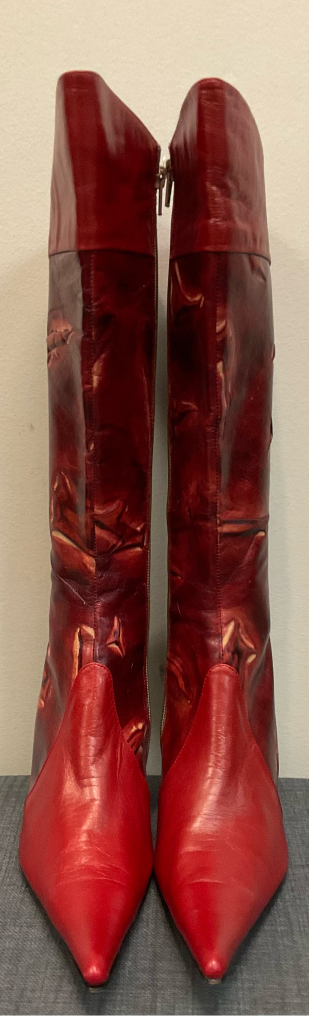 7 BRONX Red Print Boots
