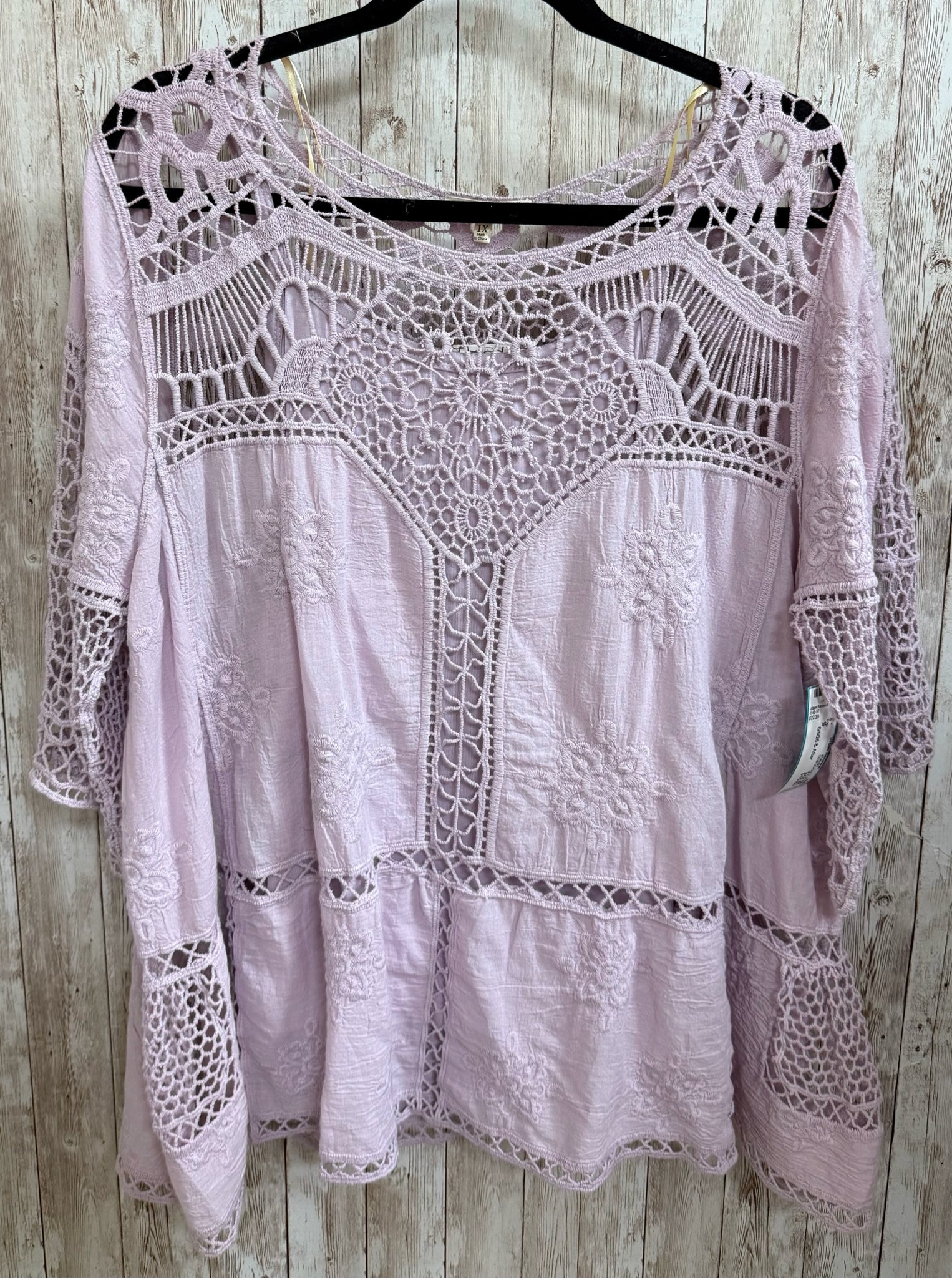 Size S DEMOCRACY Purple Top