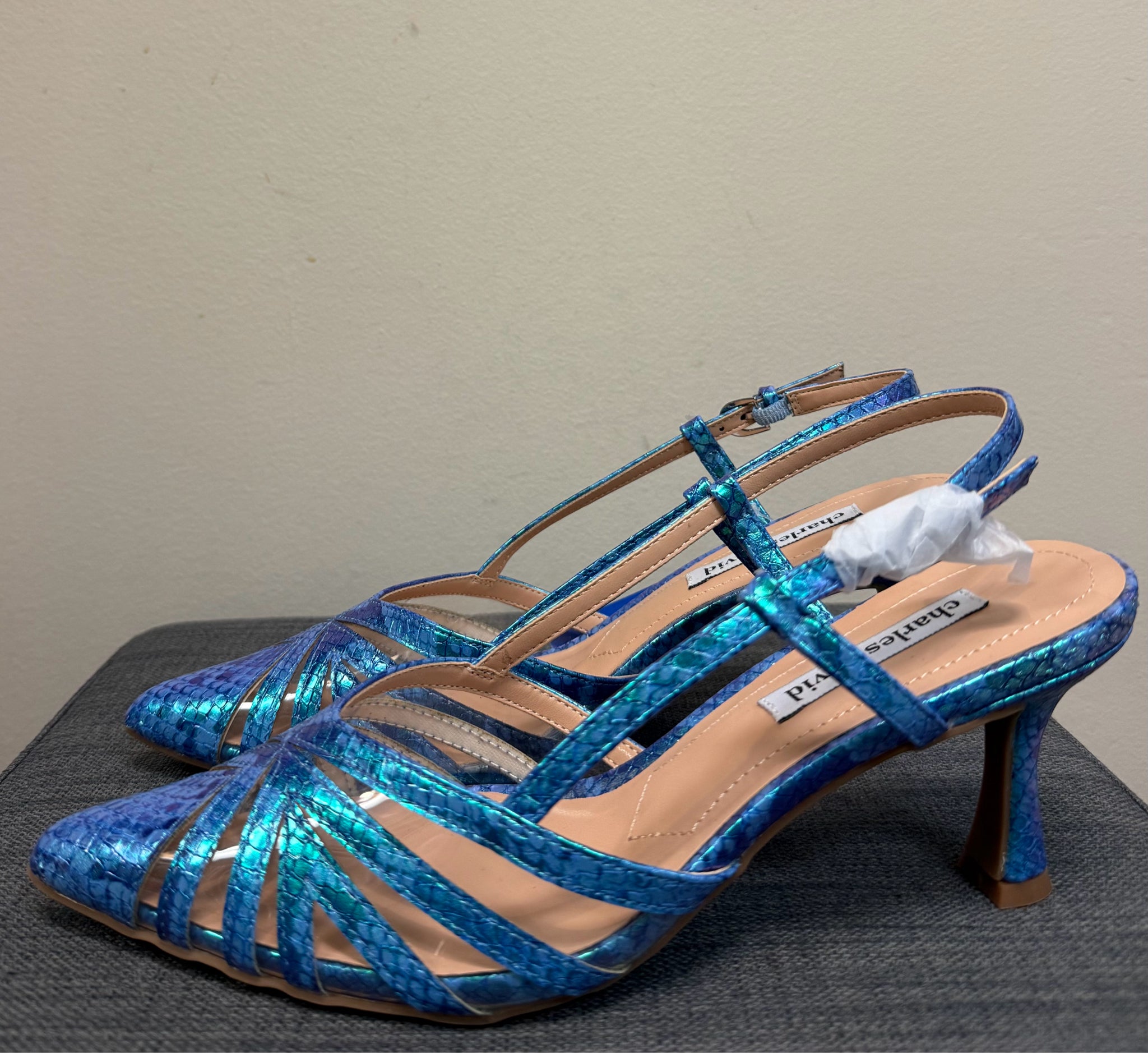 9 CHARLES DAVID Blue SHOES