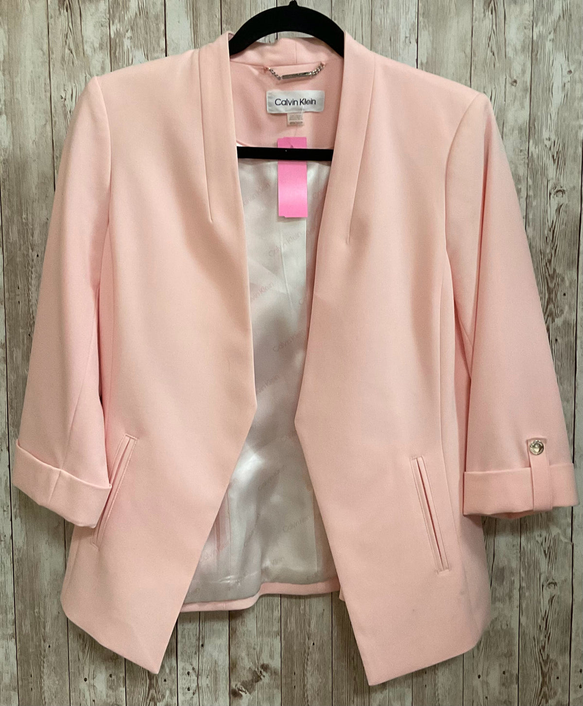 Size 6 CALVIN KLEIN Light Pink Jacket
