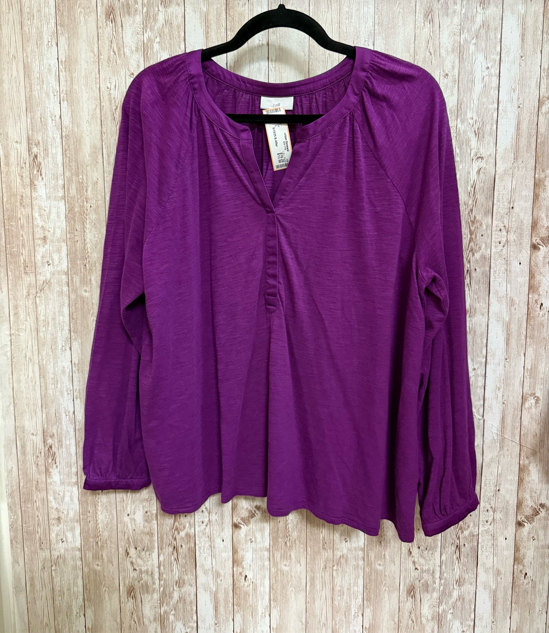 Size L J JILL Purple Top