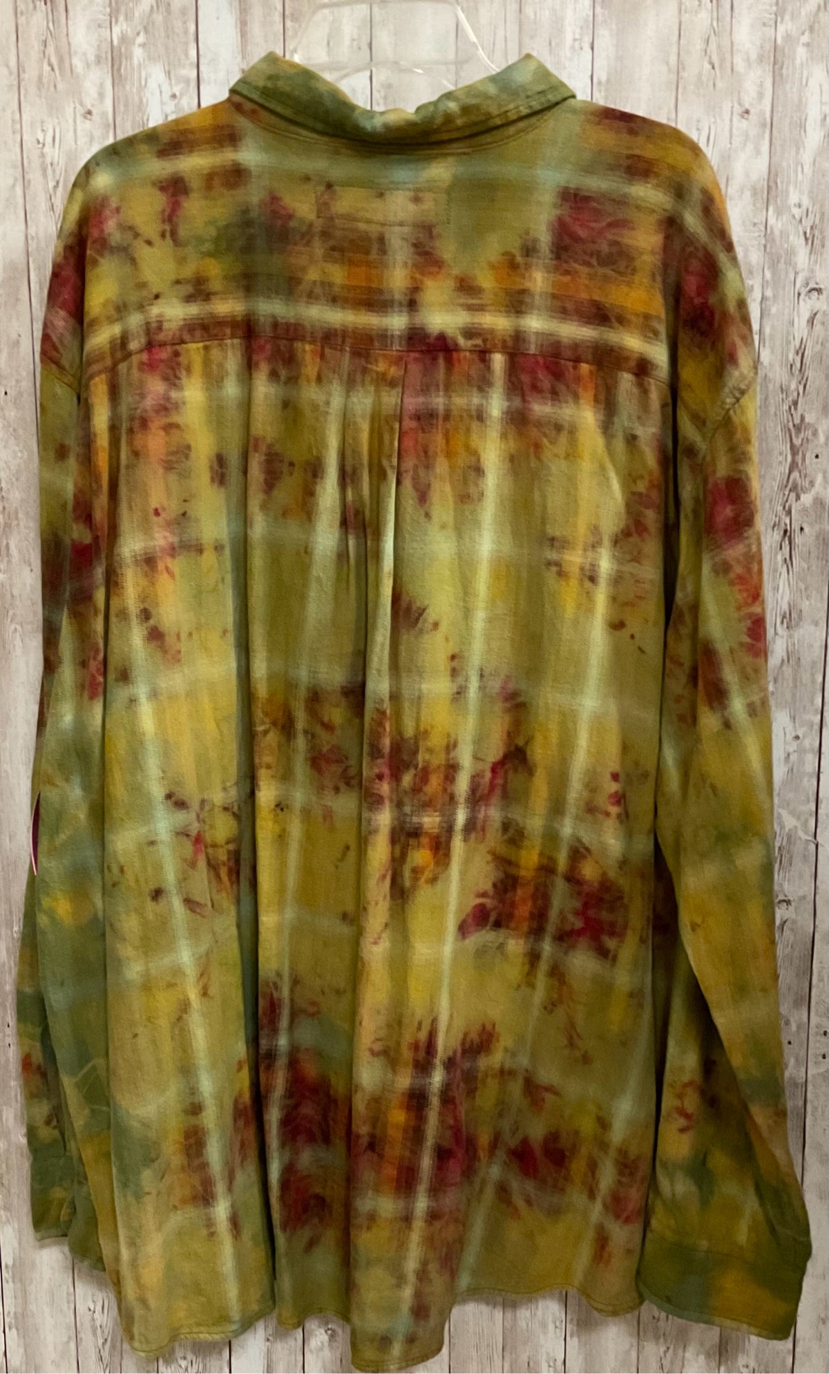 Size XL TANGERINE DREAM Mustard Print Top