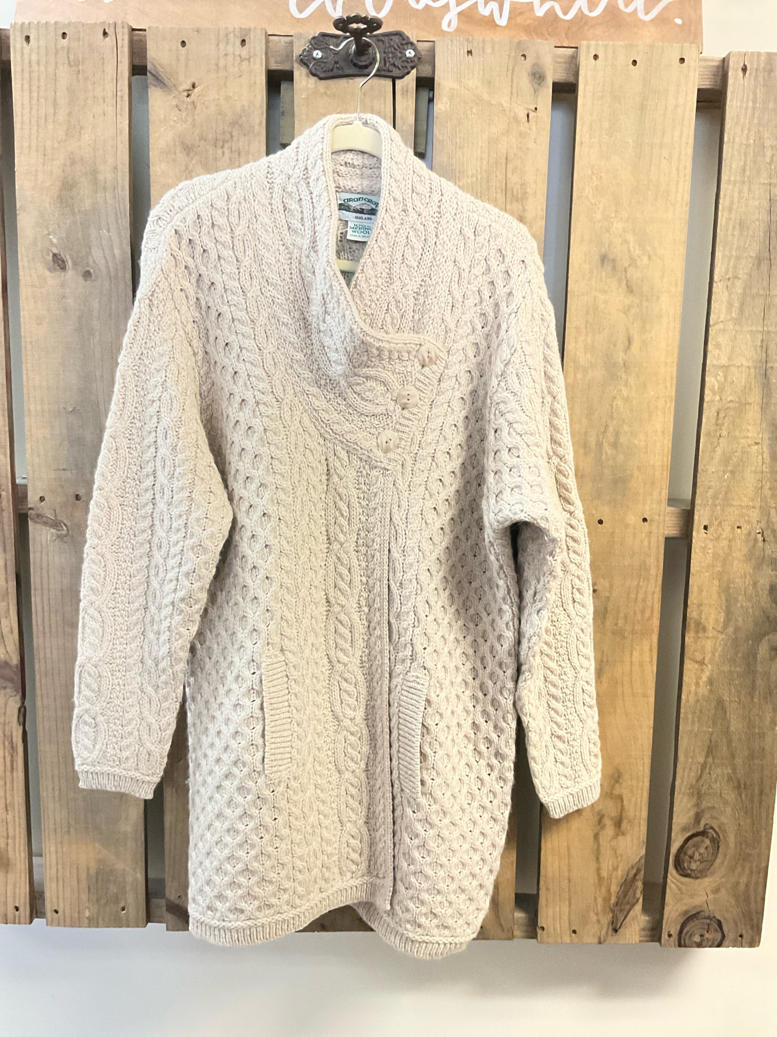 Size XXL ARAN CRAFTS Tan Duster