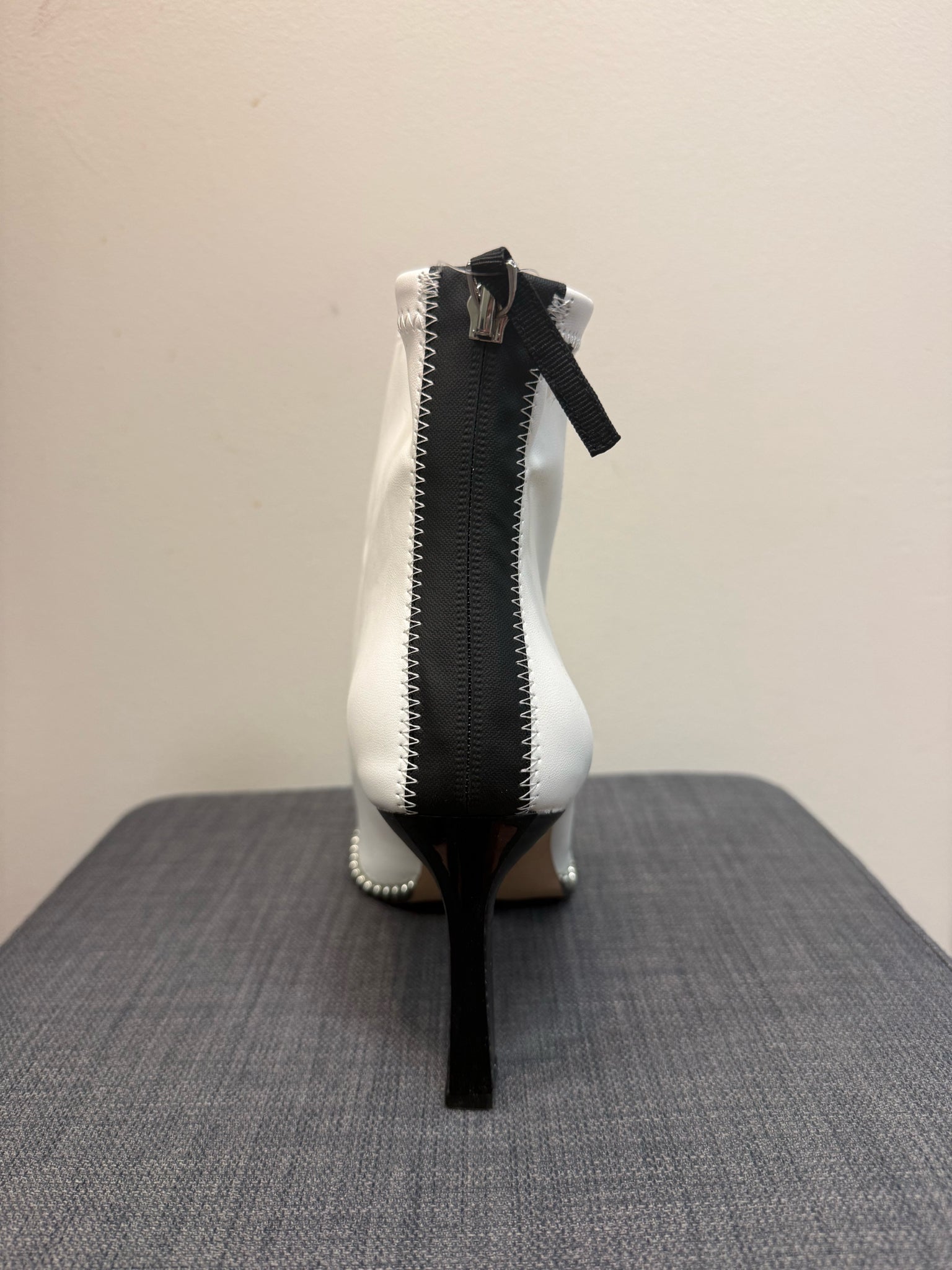 9.5 BCBG White Boots