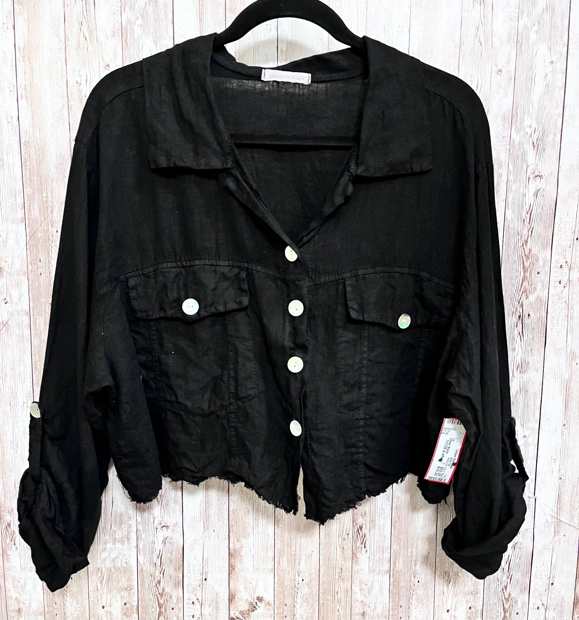 Size One Size MADE IN ITALY Black Top