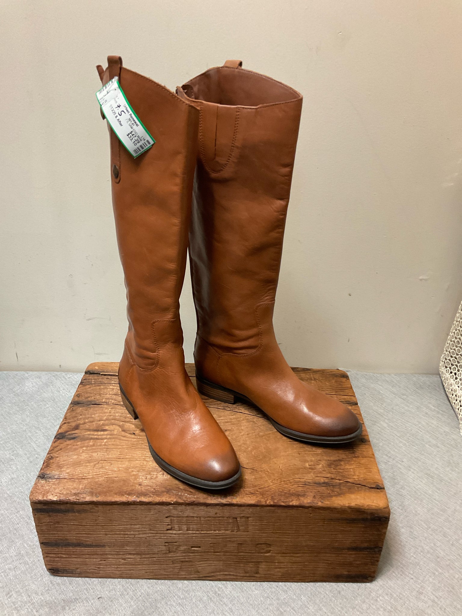 7.5 SAM EDELMAM Brown Boots