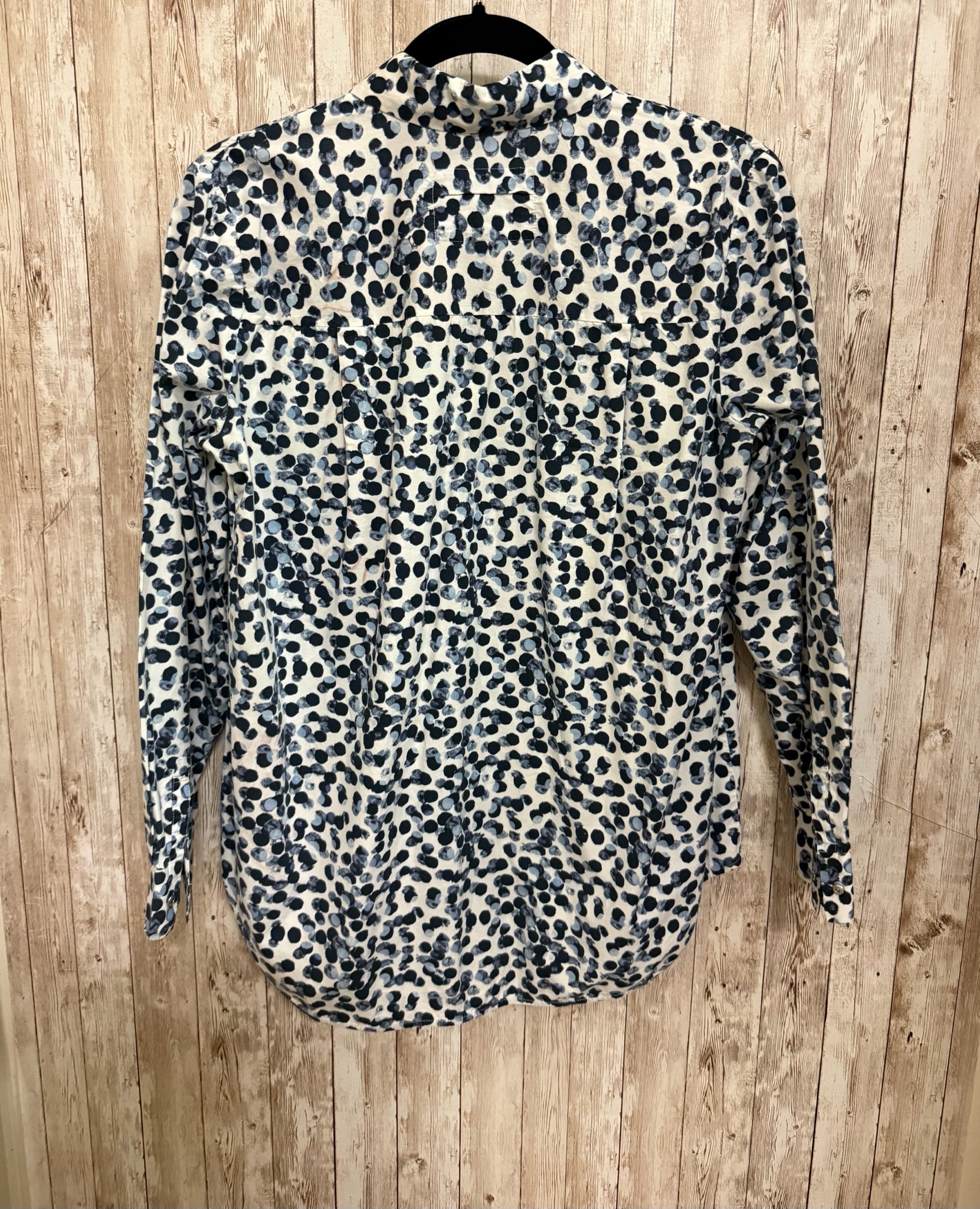 LAFAYETTE 148 Size S WHITE AND BLUE Top