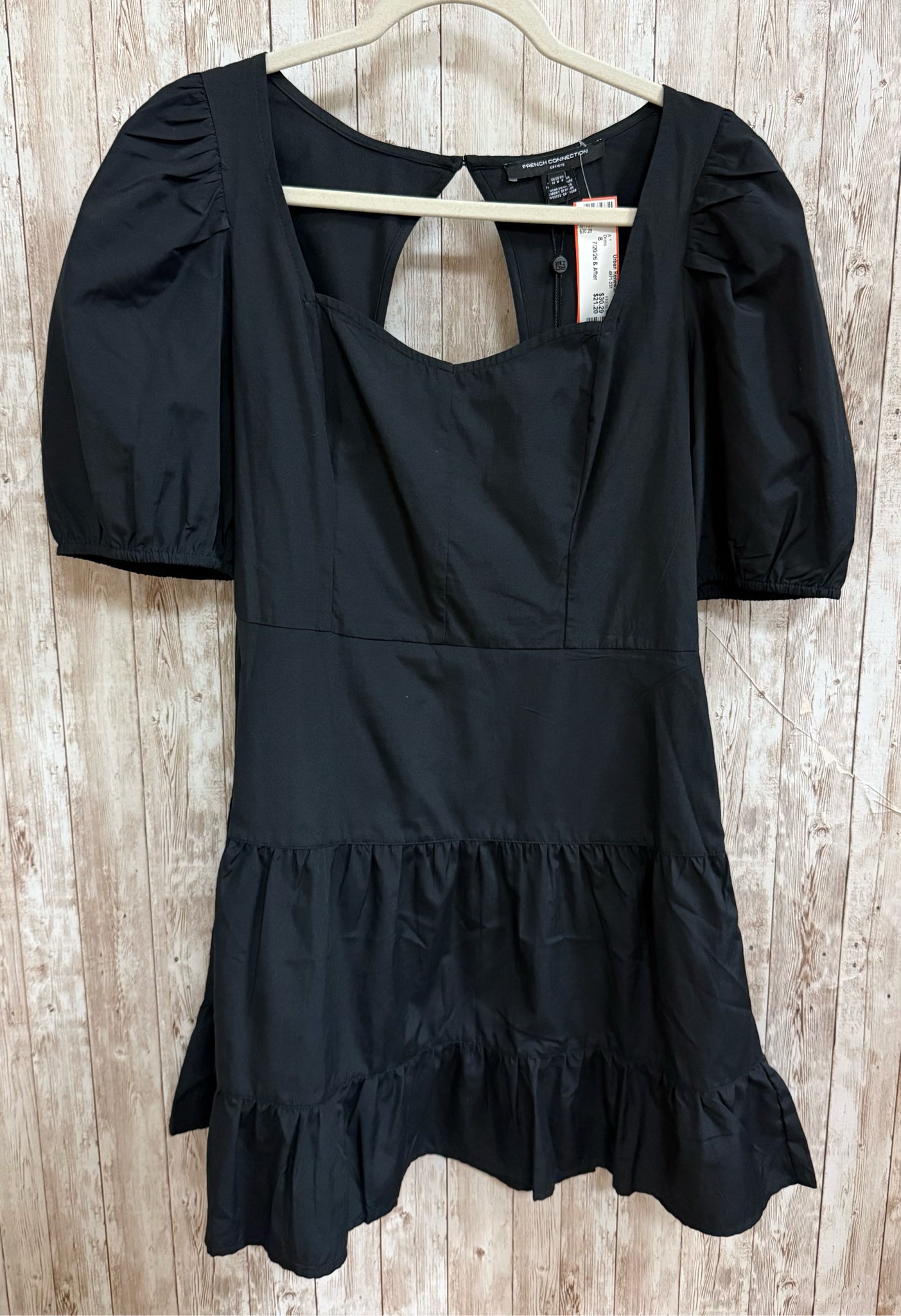 Size 8 FRENCH CONNECTION Black Dress
