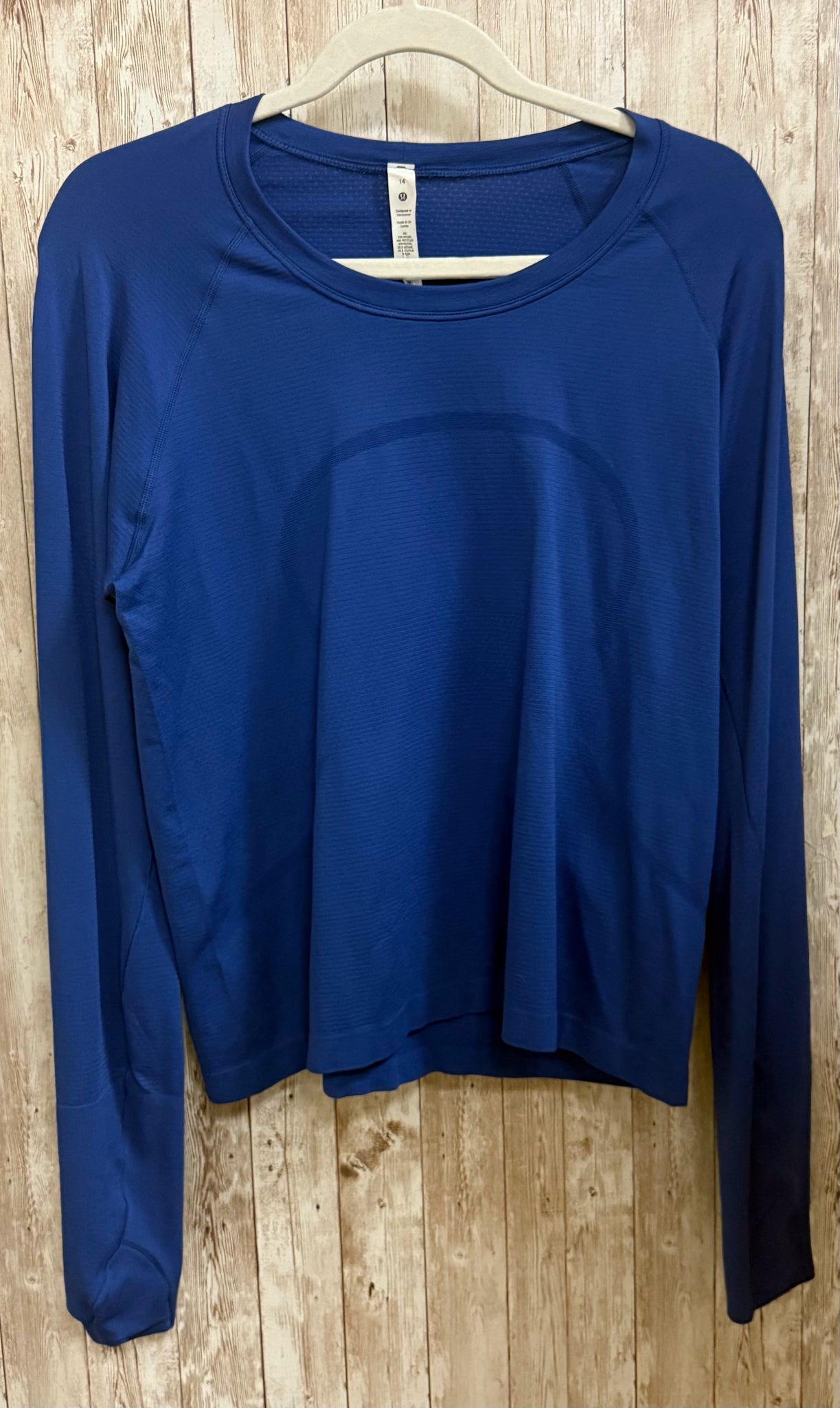 Size 14 LULULEMON Blue Top