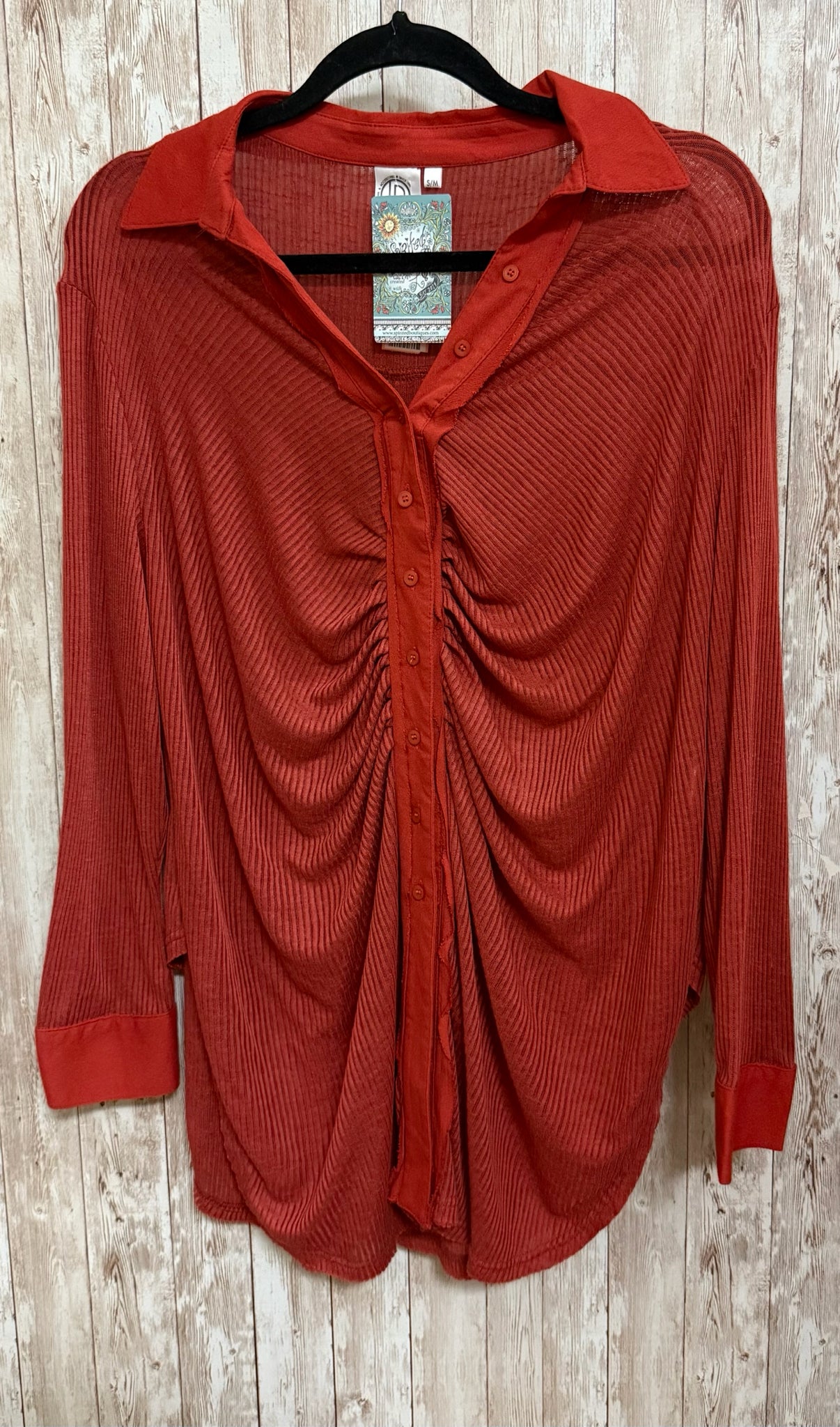 Size S/M FASHION APPAREL RUST Top