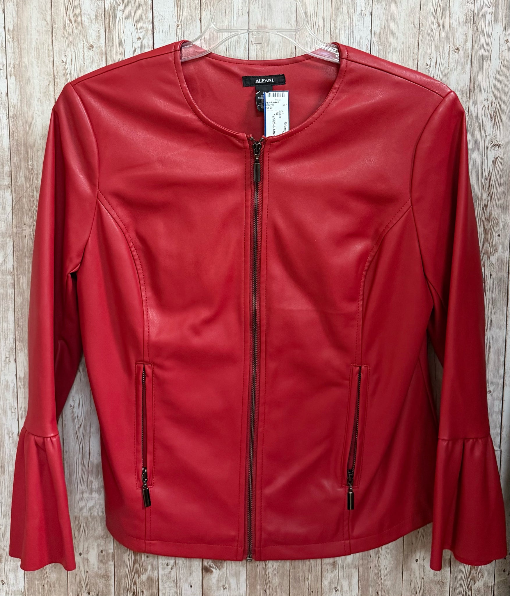 ALFANI Size M Red Jacket